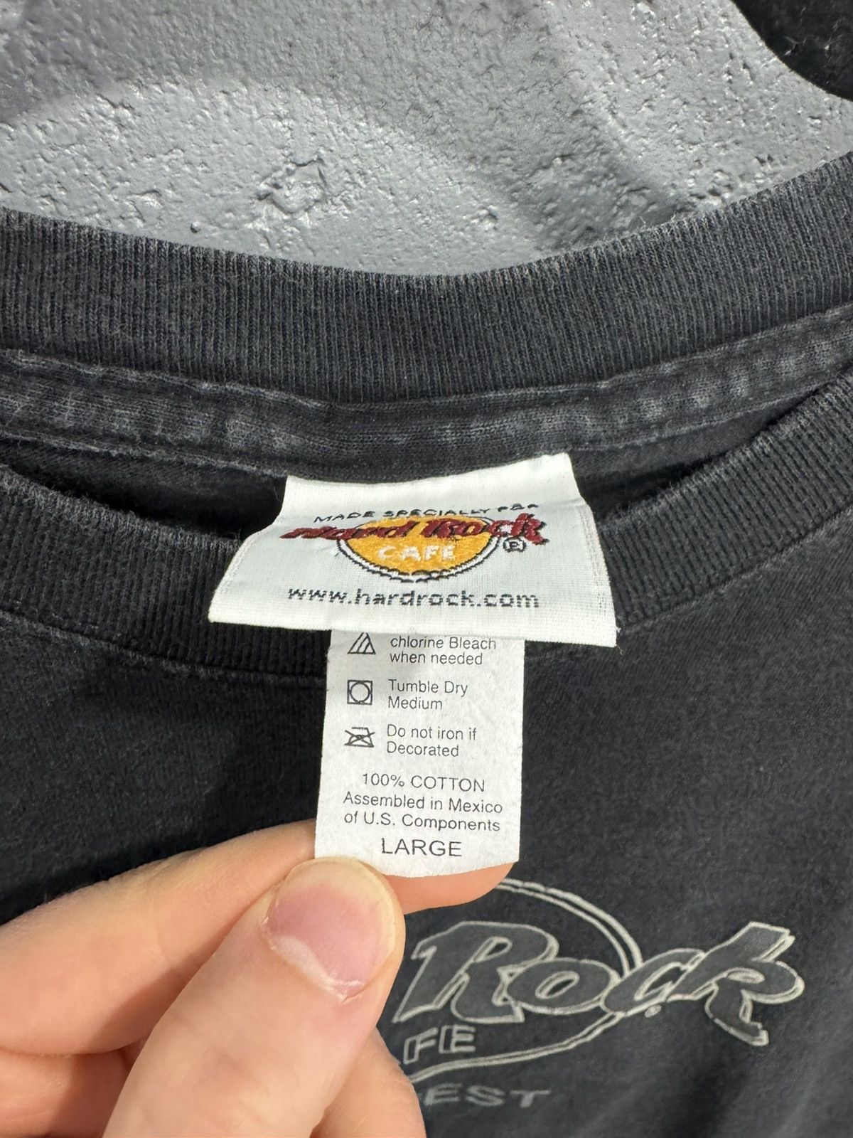 Hard Rock Cafe Vintage 90’s faded black Hard Rock Cafe shirt Size US L / EU 52-54 / 3 - 2 Thumbnail