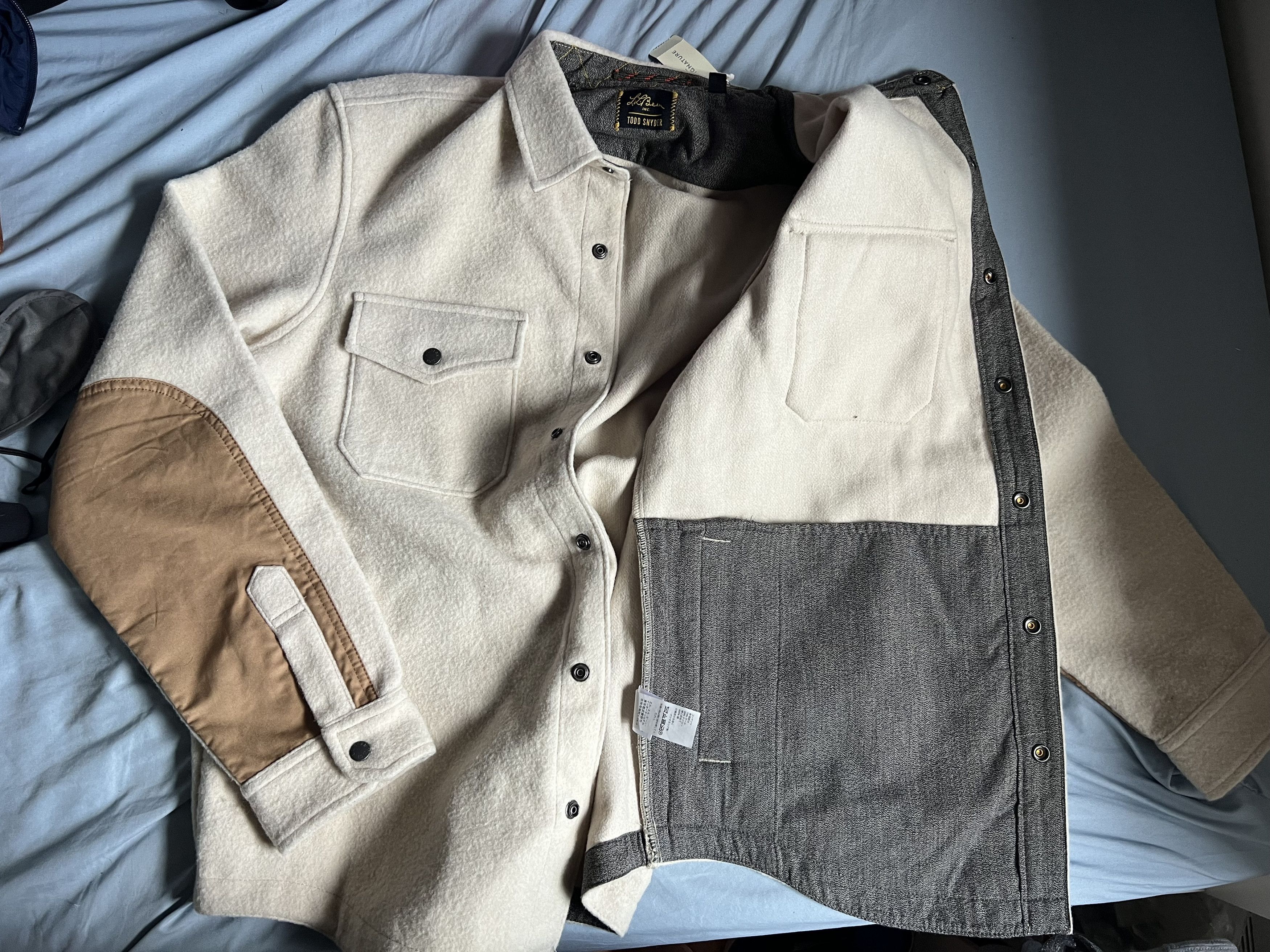 L.L. Bean × Todd Snyder Todd Snyder x L.L. Bean Wool Shirt Jacket in Sailcloth med Size US M / EU 48-50 / 2 - 5 Thumbnail