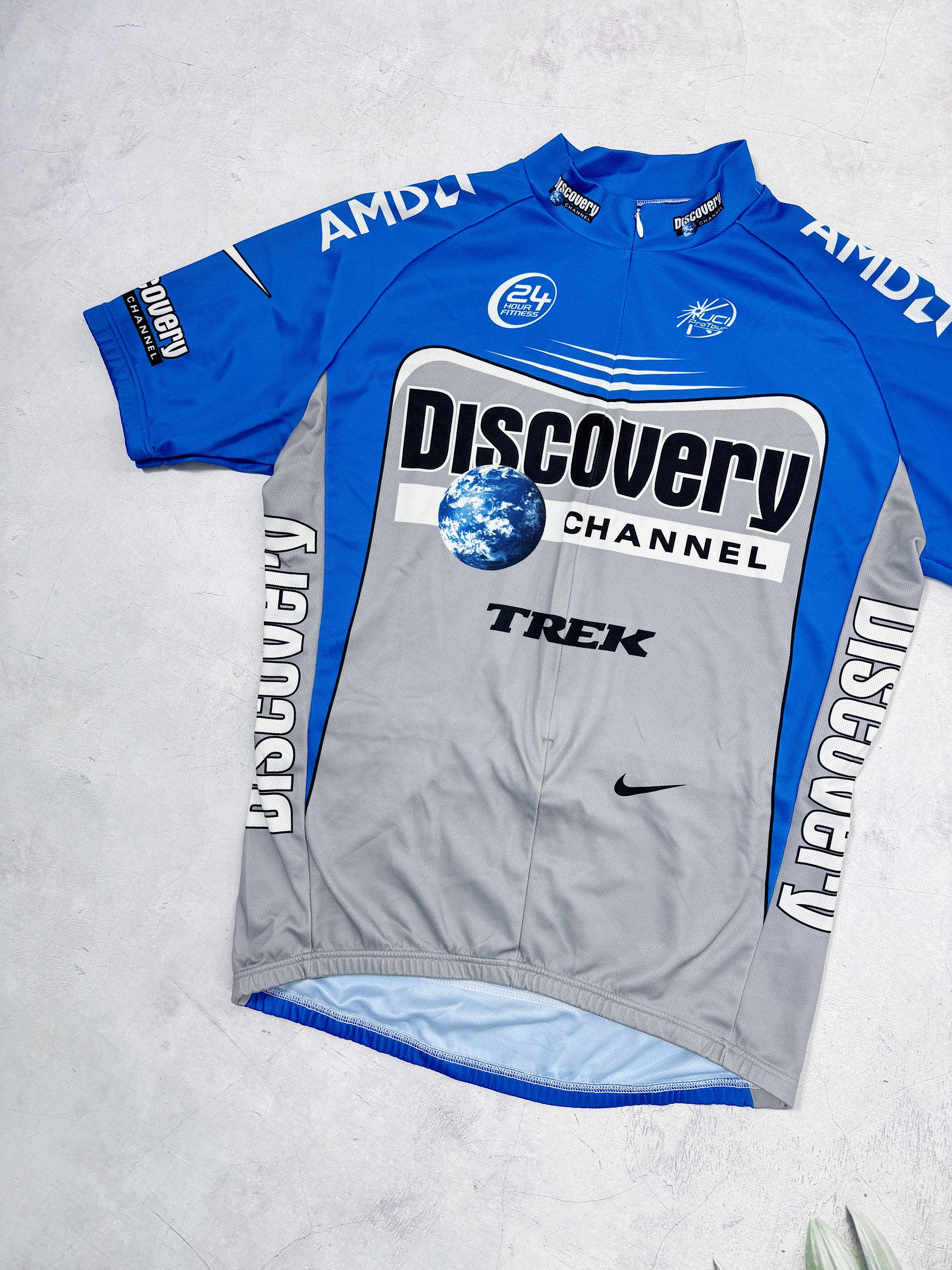 Nike Nike Discovery Cycling Jersey Trek 24 Hour Fitness AMD Size US M / EU 48-50 / 2 - 2 Thumbnail