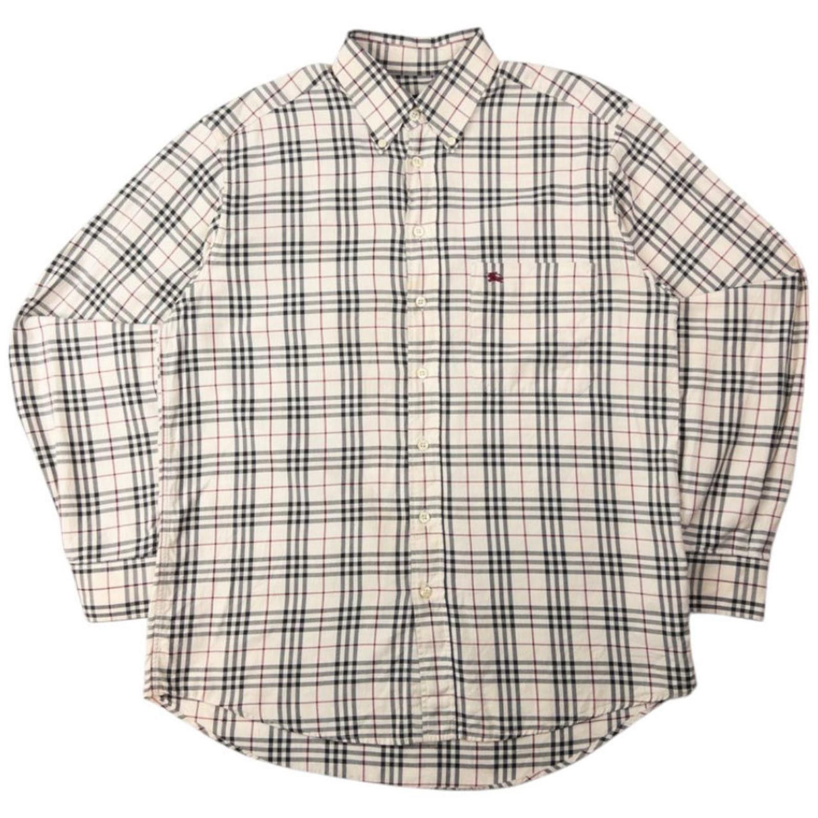 Burberry Vintage Burberry Nova Check Long Sleeve Shirt Size M Size US M / EU 48-50 / 2 - 1 Thumbnail