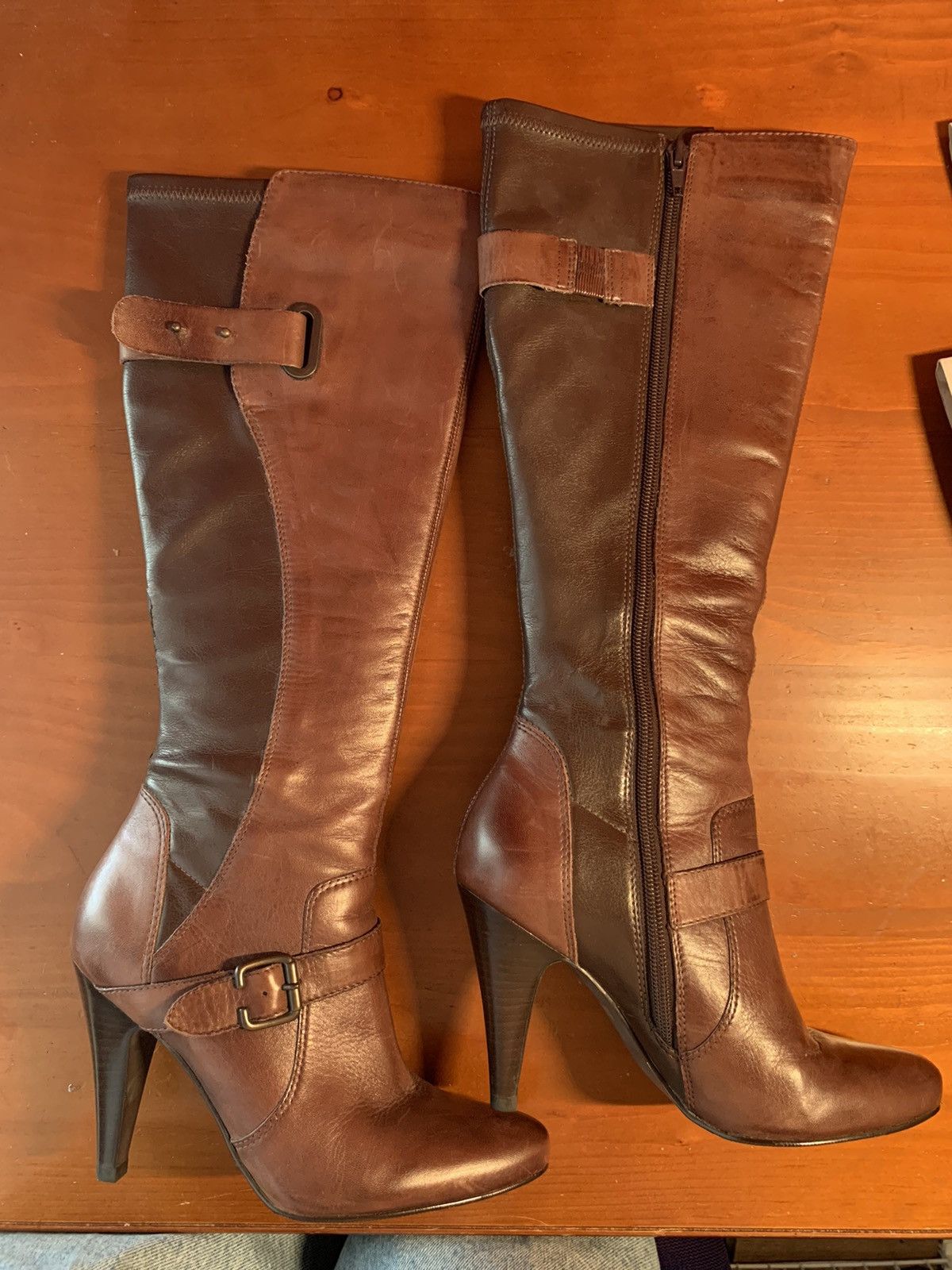 Leather × Vintage Vintage leather boots Size US 7.5 / IT 37.5 - 2 Thumbnail