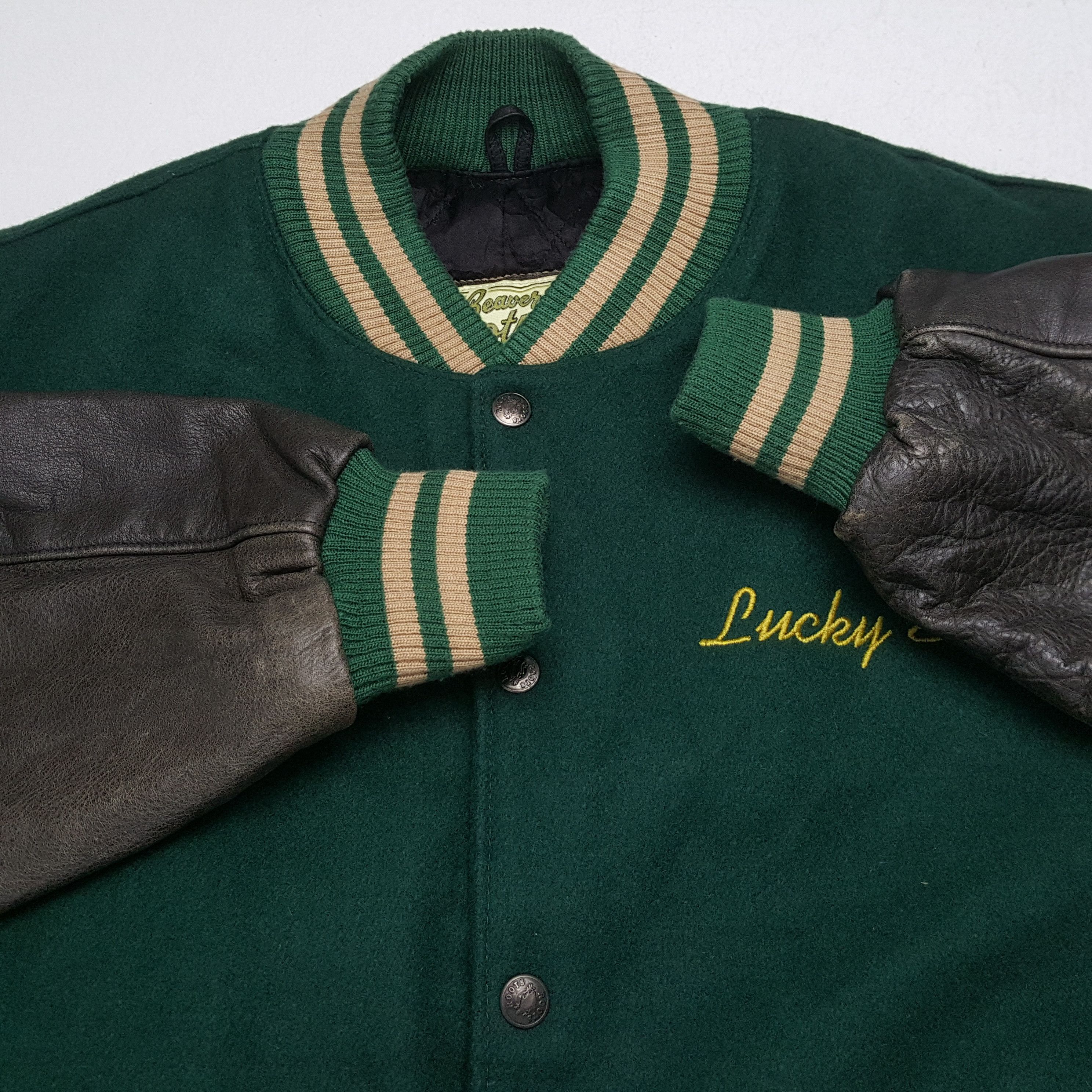 Vintage LUCKY STRIKE CIGARETTES Varsity Jacket Winter Style Size US XL / EU 56 / 4 - 9 Thumbnail