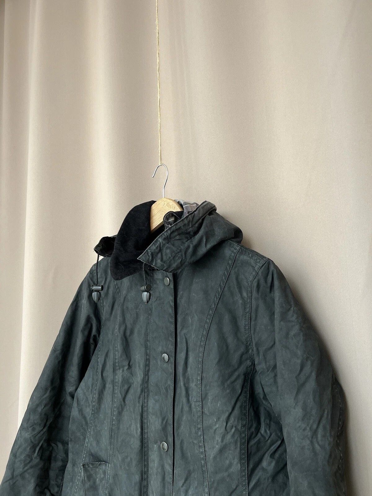 Barbour Barbour Wax Jacket Womens Size S/M or US 8 Full Zip Vintage Size S / US 4 / IT 40 - 4 Thumbnail