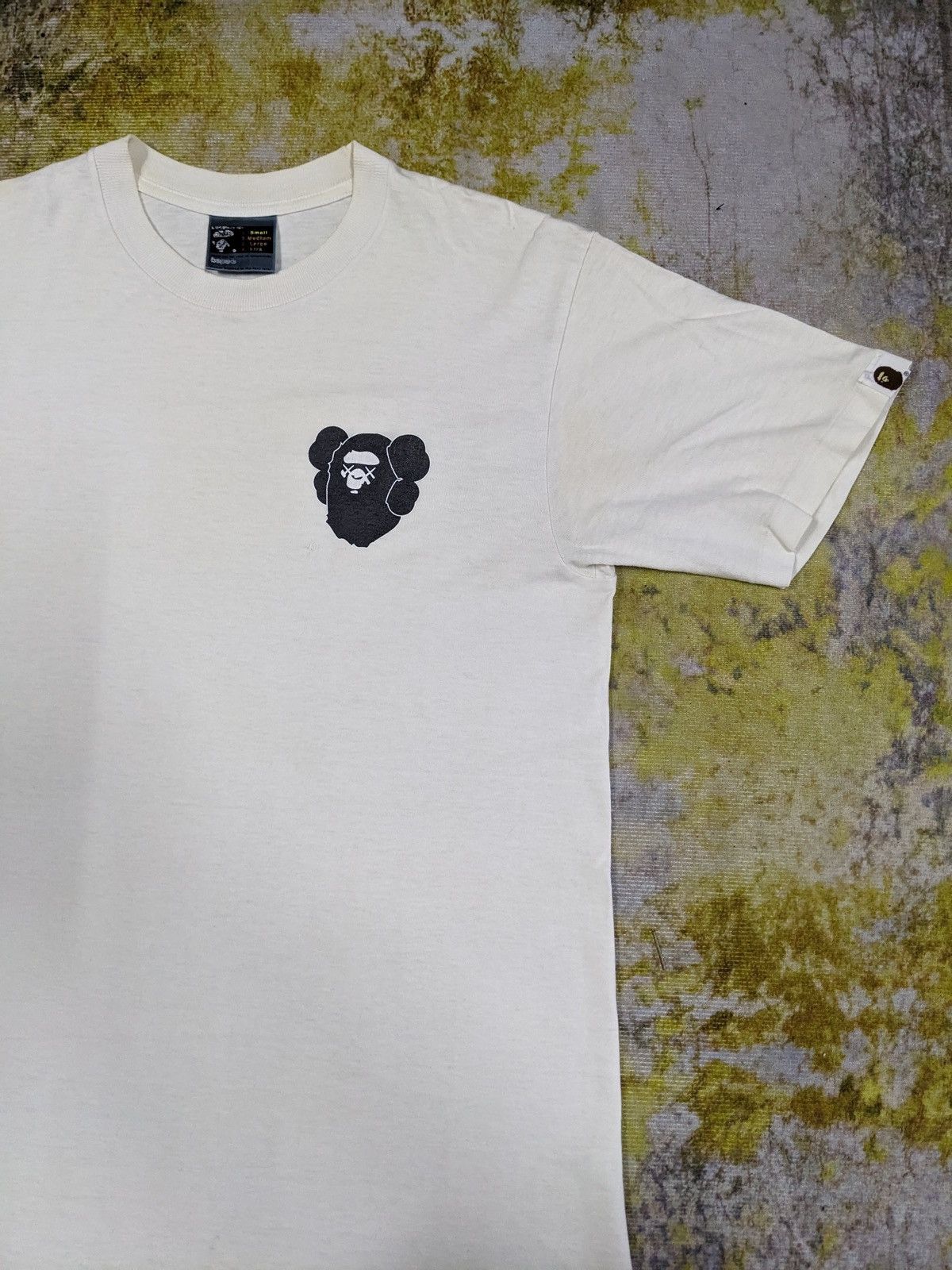 image of Bape x Kaws Vintage Kaws X A Bathing Ape in White, Men's (Size Small)