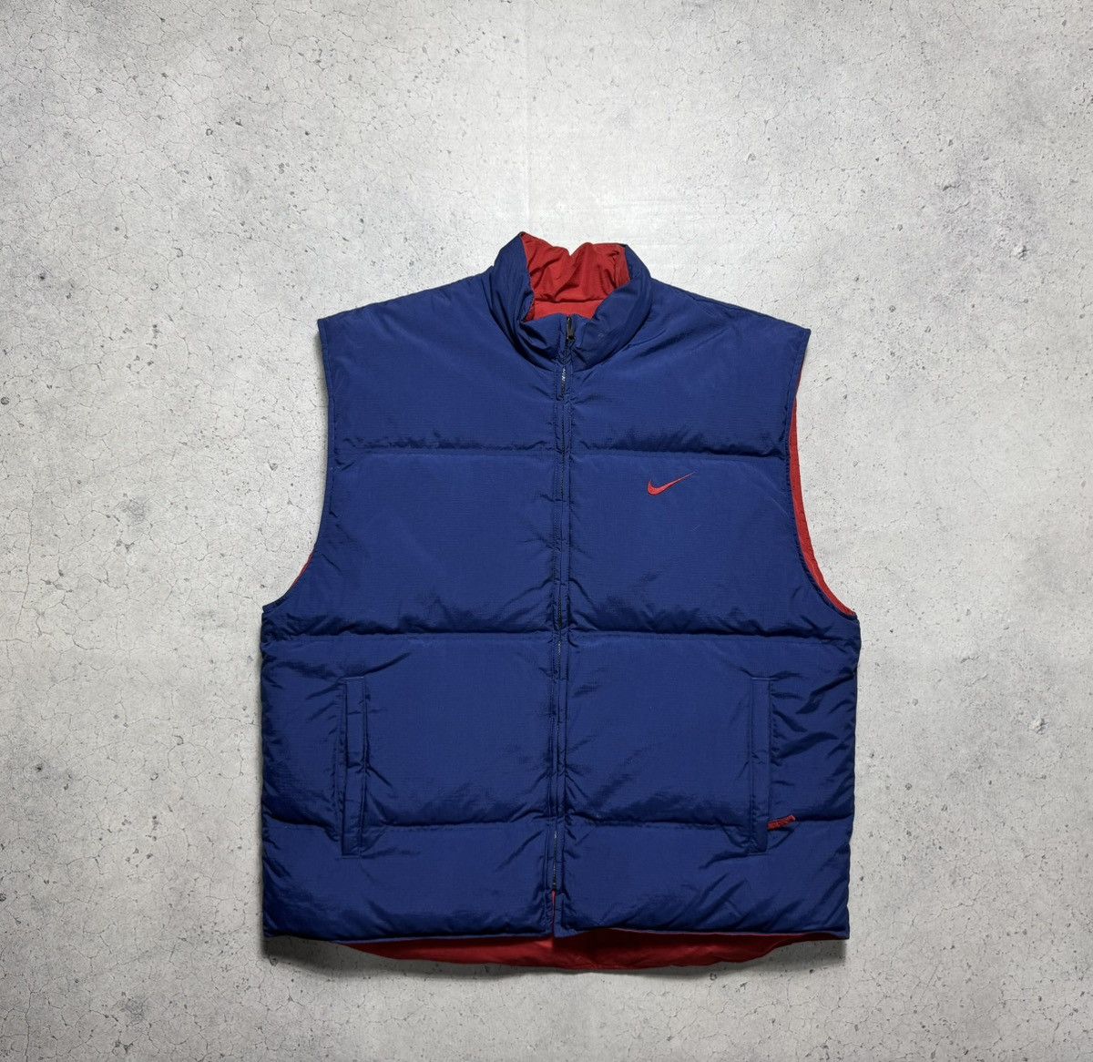 Nike Nike Vintage 90’s Reversible Down Puffer Vest Big Logo Size US XXL / EU 58 / 5 - 2 Thumbnail