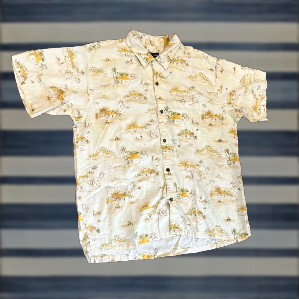 Patagonia VINTAGE Patagonia Organic Cotton Beach Print Hawaiian Shirt Mens Size XL 53304 Size US XL / EU 56 / 4 - 1 Thumbnail
