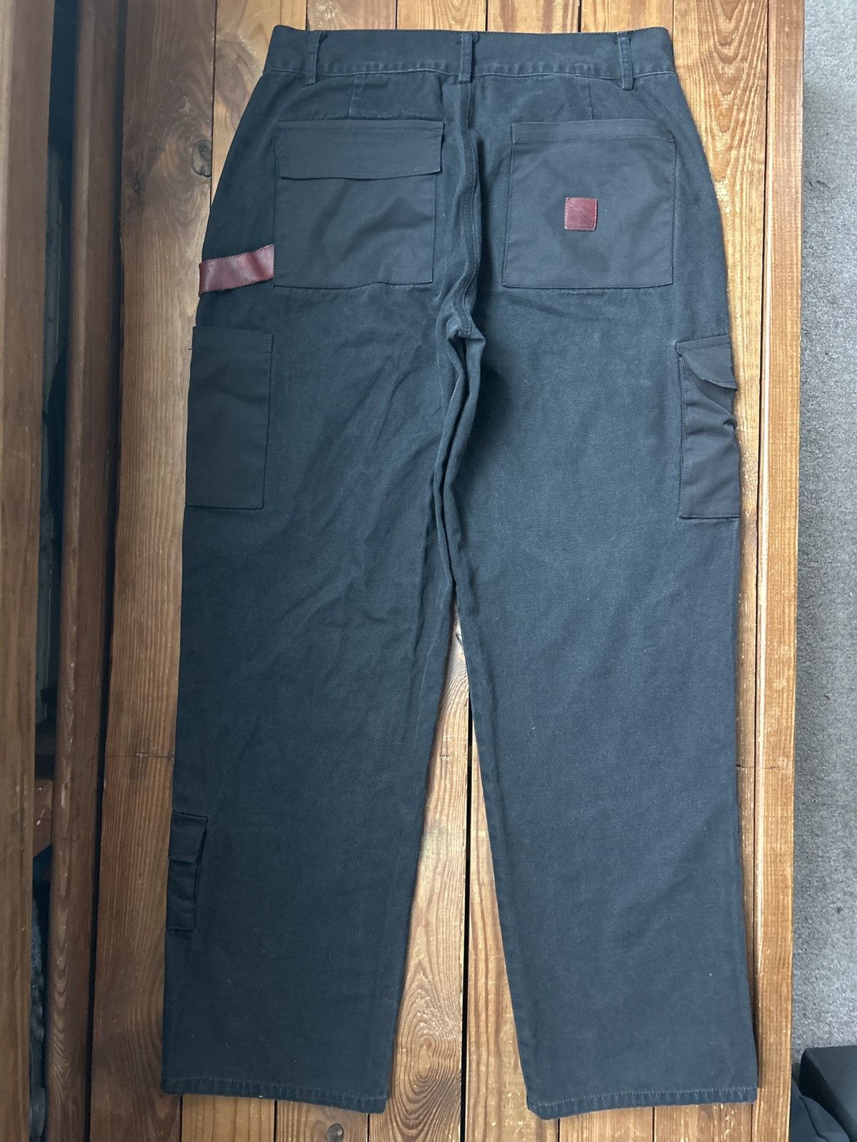 Fugazi Fugazi Black Carpenter Cargo Pants Size US 30 / EU 46 - 4 Thumbnail