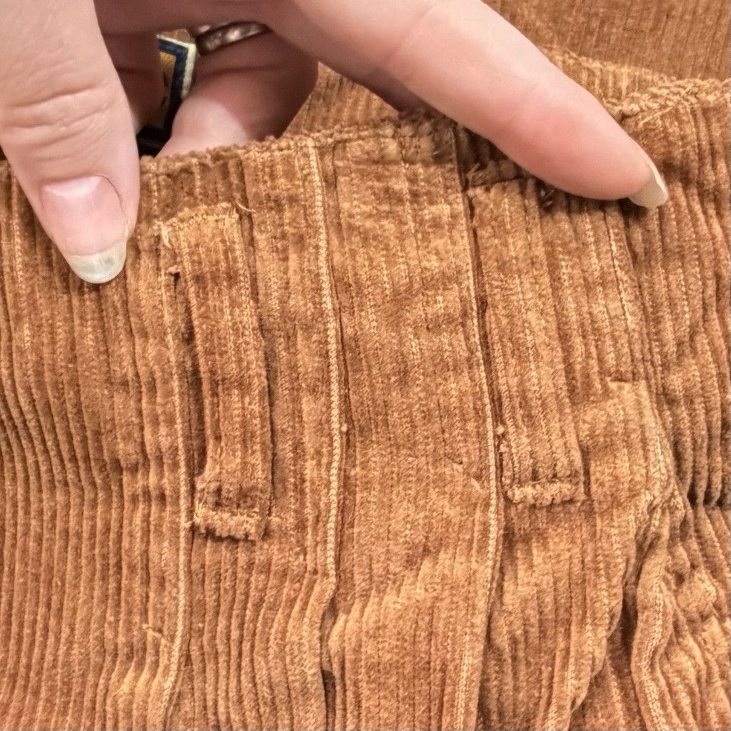 Vintage VTG 70s 80s SMALL MEDIUM Corduroy High Rise Tapered Wide Leg Size 32" / US 10 / IT 46 - 10 Thumbnail