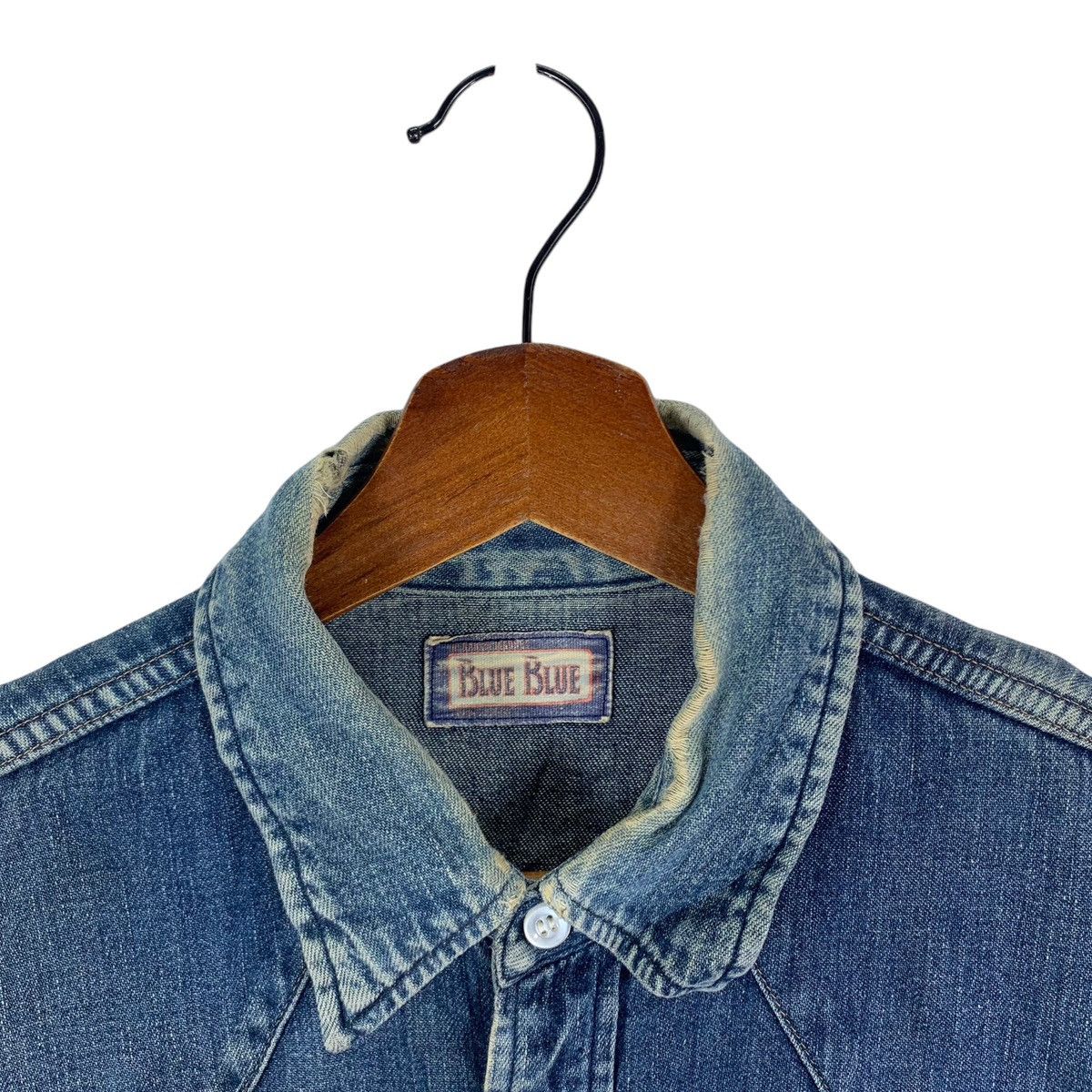 Blue Blue Japan × Indigo × Japanese Brand Vintage Blue Blue Japan Western Denim Snap Button Shirt Size US M / EU 48-50 / 2 - 5 Thumbnail