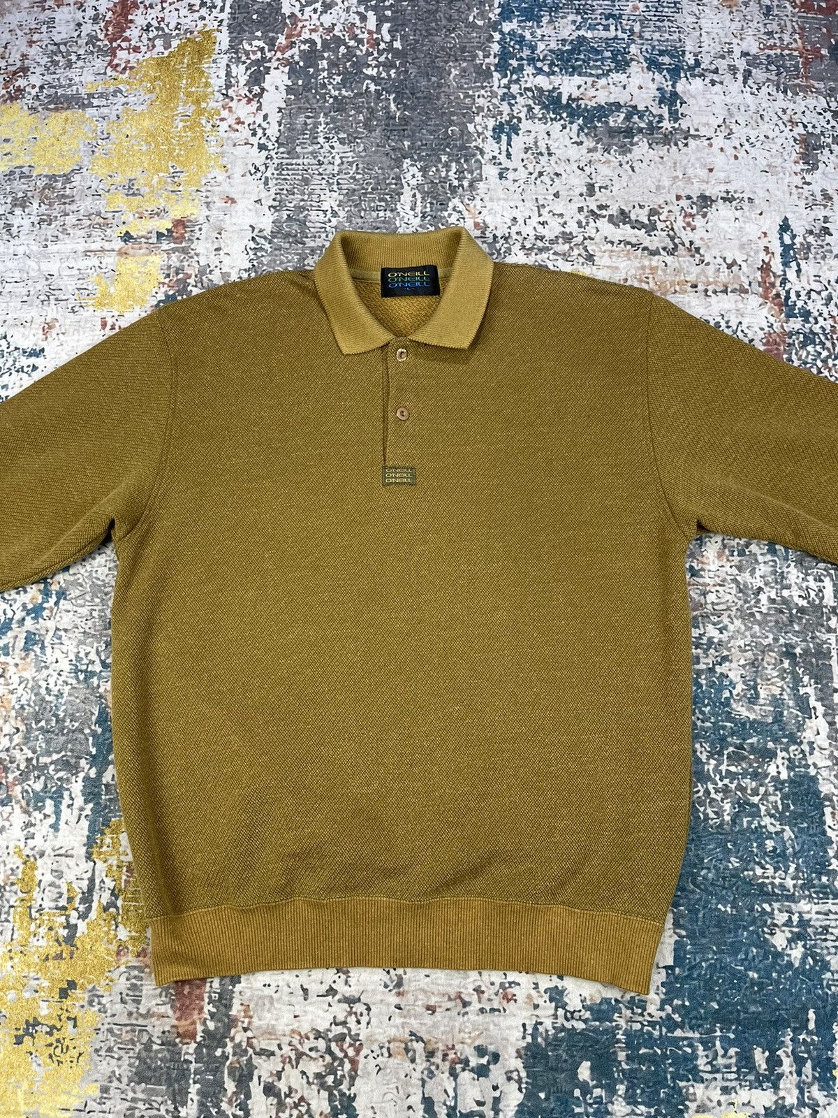 O'Neill Vintage Oneill Button Collar Polo Sweater Size US M / EU 48-50 / 2 - 2 Thumbnail