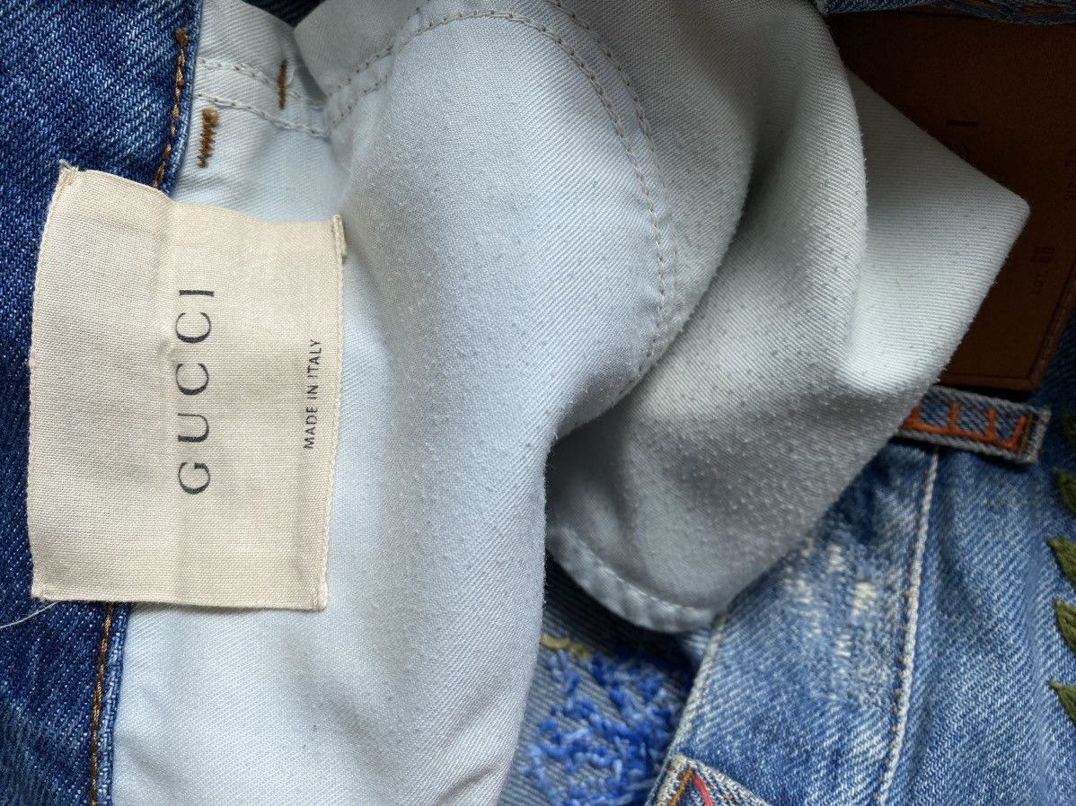 Gucci Gucci 2017 SS Embroidered Denim Size US 32 / EU 48 - 16 Thumbnail