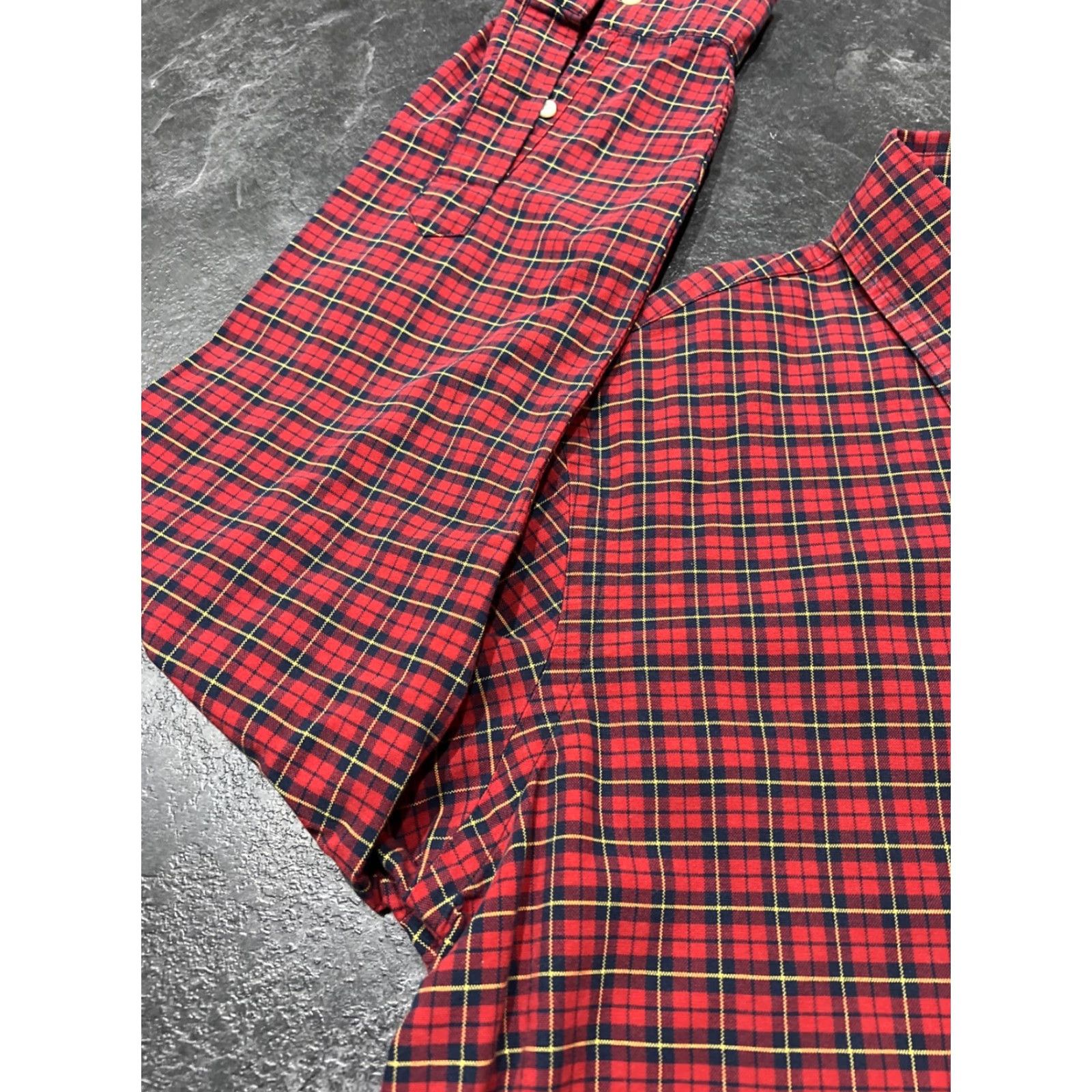 Polo Ralph Lauren Polo Ralph Lauren Shirt Men M Red Black Plaid Cotton Oxford Long Sleeve Size US M / EU 48-50 / 2 - 5 Thumbnail