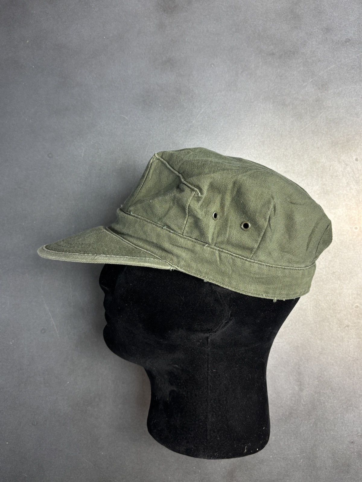 Vintage Vintage US Marine Corps Utility Hat Vietnam Drab Field EGA Size ONE SIZE - 3 Thumbnail