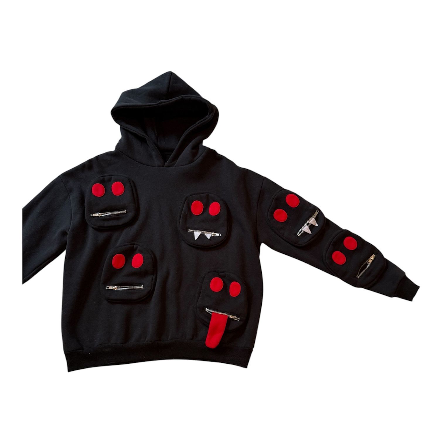 Other Syckli Edward Skeletrix Black Multi Faced Hoodie Medium Size US M / EU 48-50 / 2 - 3 Thumbnail
