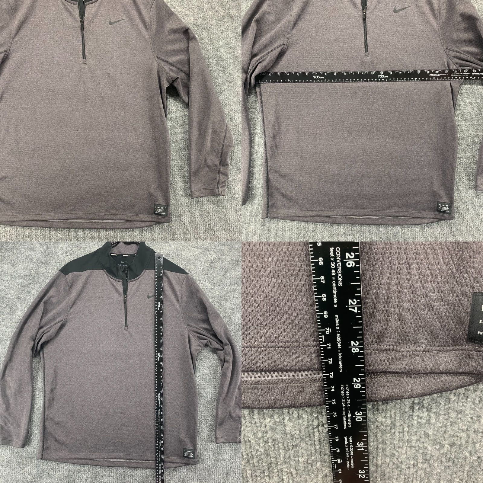 Nike Nike Sweatshirt Mens Large Gray Large Active Golf Stretch 1/4 Zip Pullover Logo Size US L / EU 52-54 / 3 - 8 Thumbnail