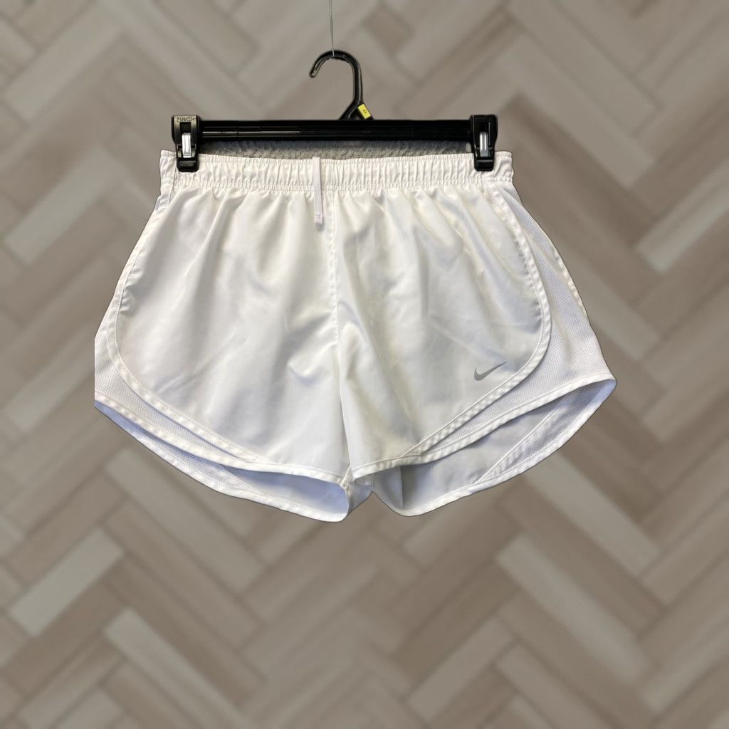 Nike NIKE White Running Shorts M Women's Athletic Activewear Regular Polyester White Run Shorts Medium Size 32" / US 10 / IT 46 - 1 Thumbnail