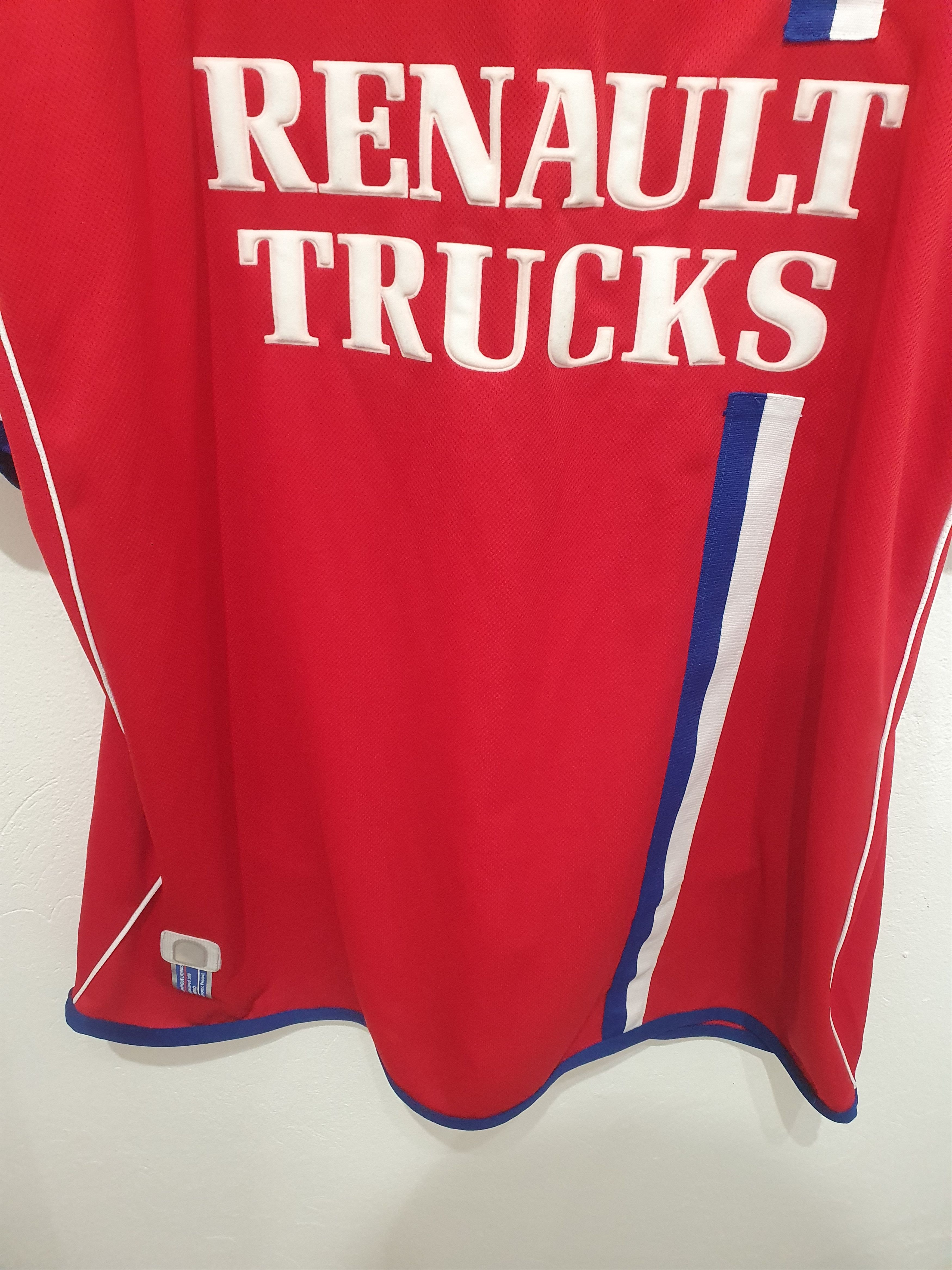 Maillot Olympique Vintage Veste De Training Vintage Olympique Lyonnais (OL) - Umbro - Taille S - Blanc Patch Jeux Olympiques