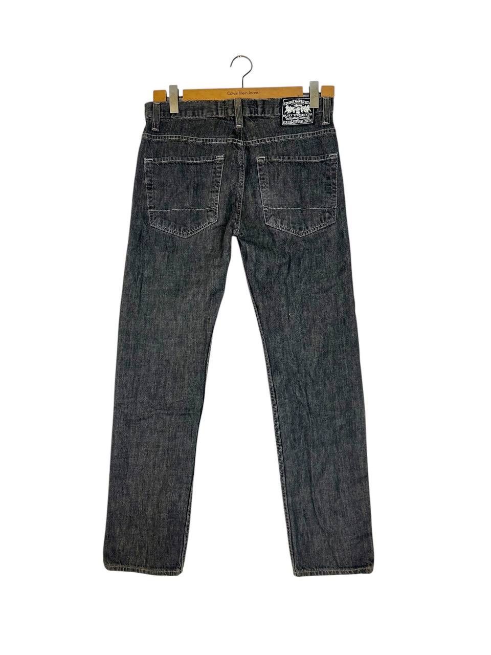Stussy × Vintage Vintage Y2K Stussy Black Straight Cut Loose Jeans Size US 33 - 2 Thumbnail