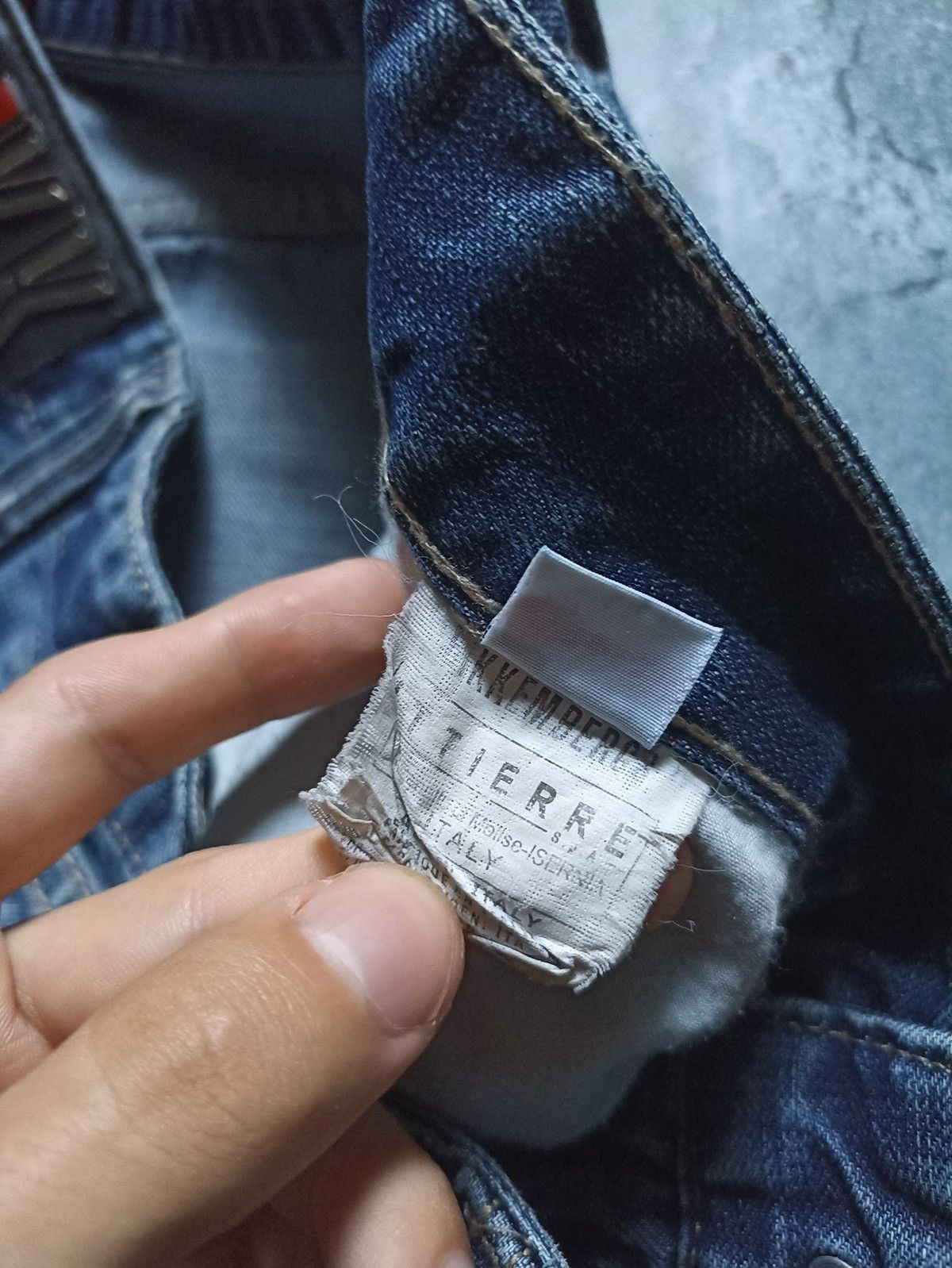 Dirk Bikkembergs Vintage Dirk Bikkembergs Y2K Denim Distressed Jeans Size 33 Size US 33 - 14 Thumbnail
