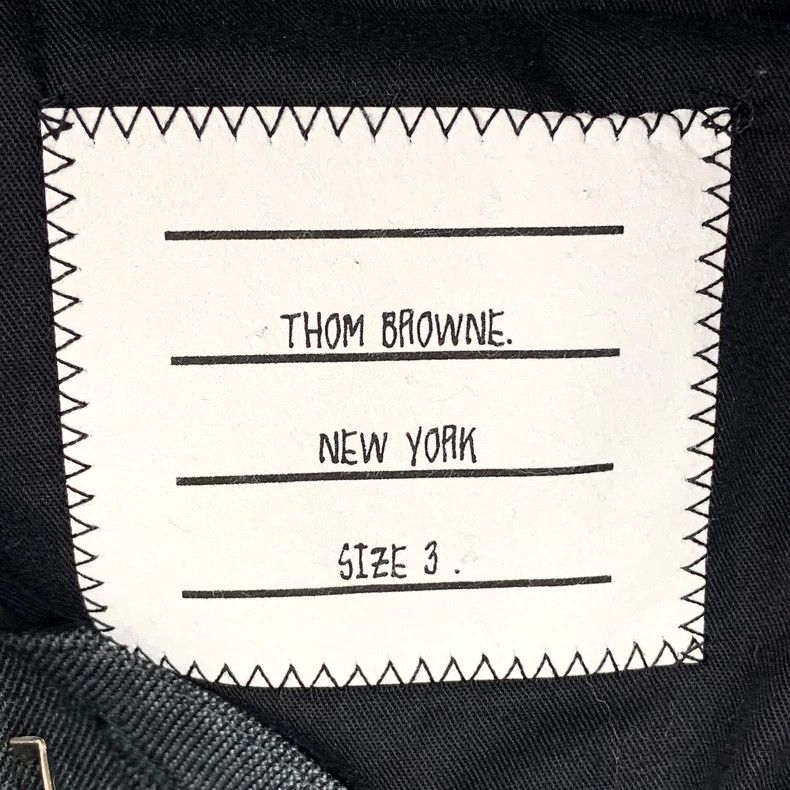 Thom Browne Thom browne Size 3 Gray classic four-bar wool casual suit Size US 29 - 7 Thumbnail