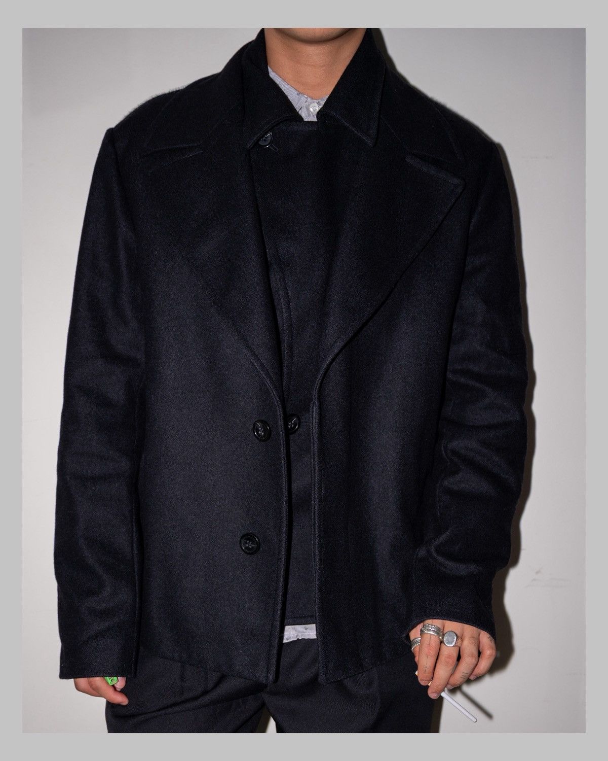 Emporio Armani Emporio Armani FW14 pony hair detachable collar crop jacket Size US L / EU 52-54 / 3 - 4 Thumbnail