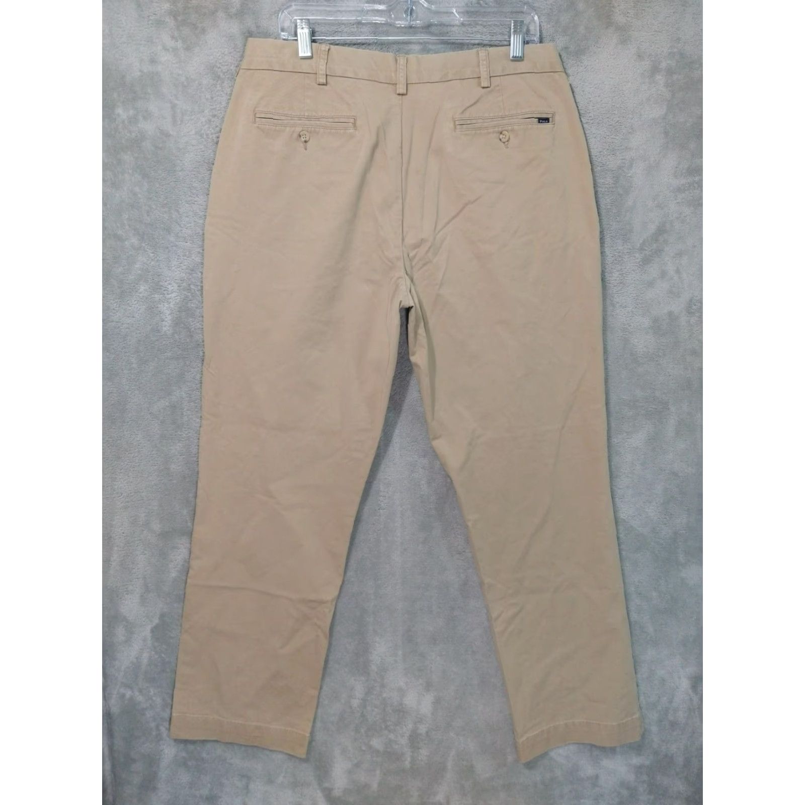 Polo Ralph Lauren Polo Ralph Lauren Pants Mens 36x32 Beige Chino Stretch Classic Fit Flat Front N/A Size US M / EU 48-50 / 2 - 2 Thumbnail