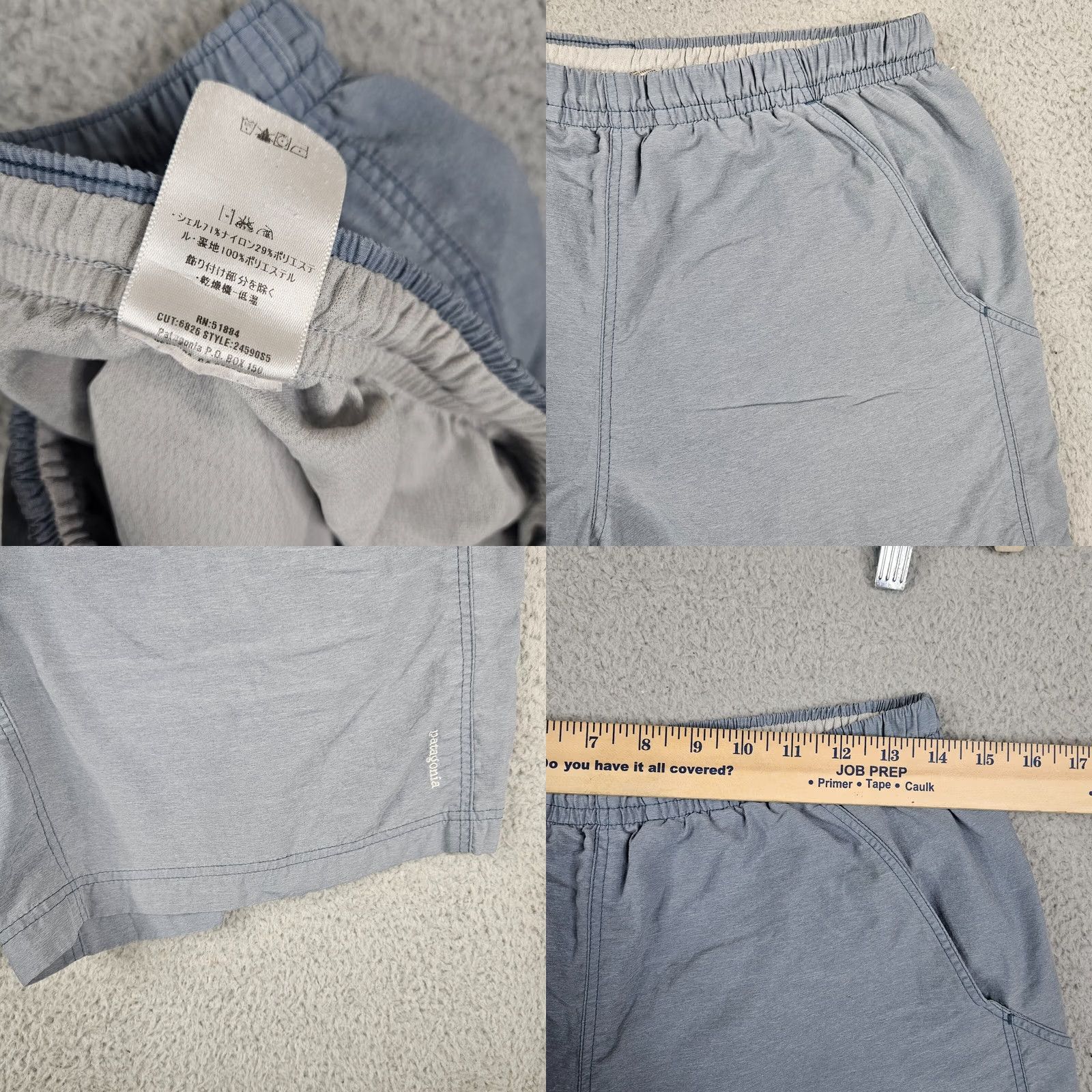 Patagonia Patagonia Men’s Trunks Outdoor Lifeguard Surfing M Gray Lined Bottom Regular Size M Mens Size US 31 - 8 Thumbnail