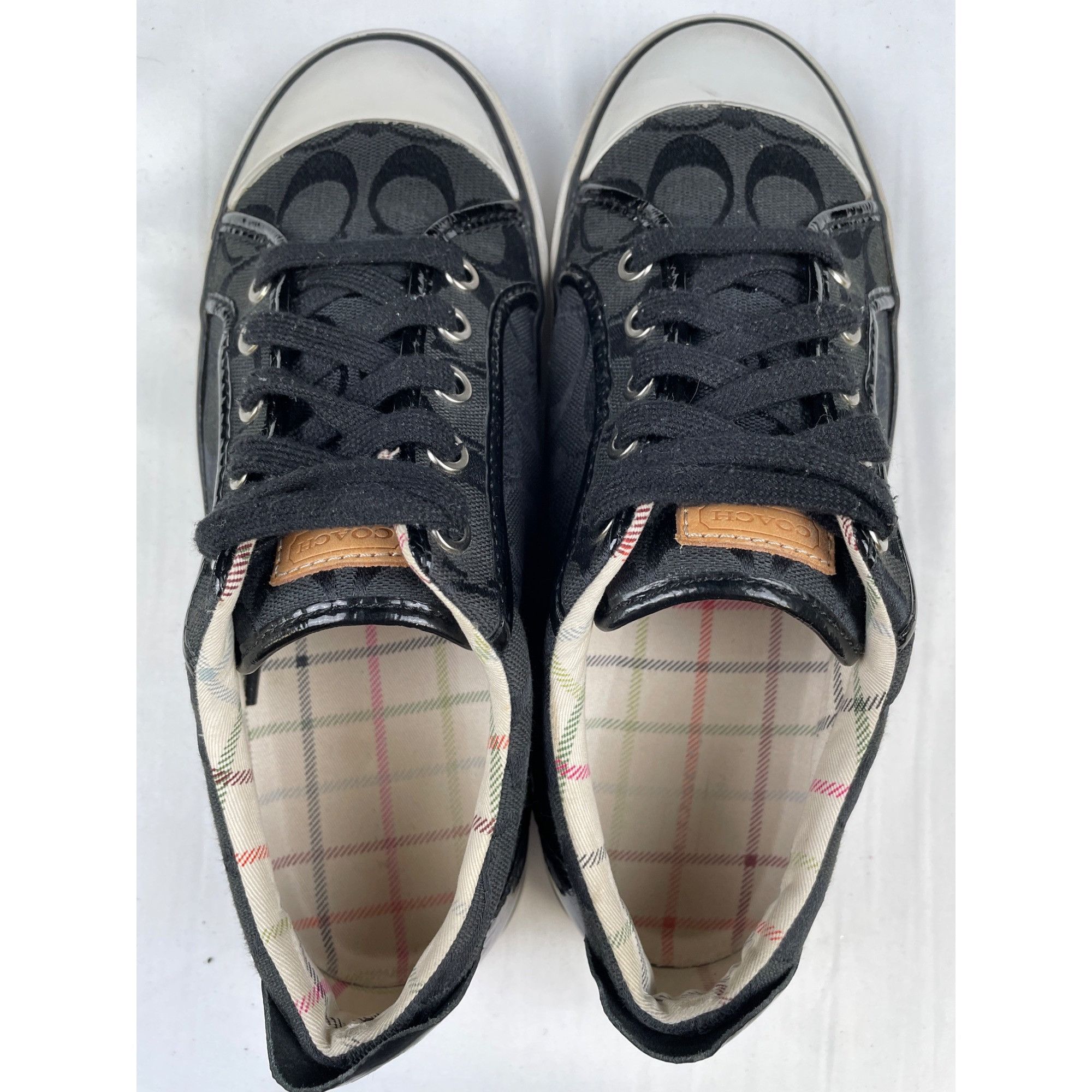 Coach Coach Barrett Women's Black Canvas Shoes/Sneakers Size 8B SK Size US 8 / IT 38 - 6 Thumbnail