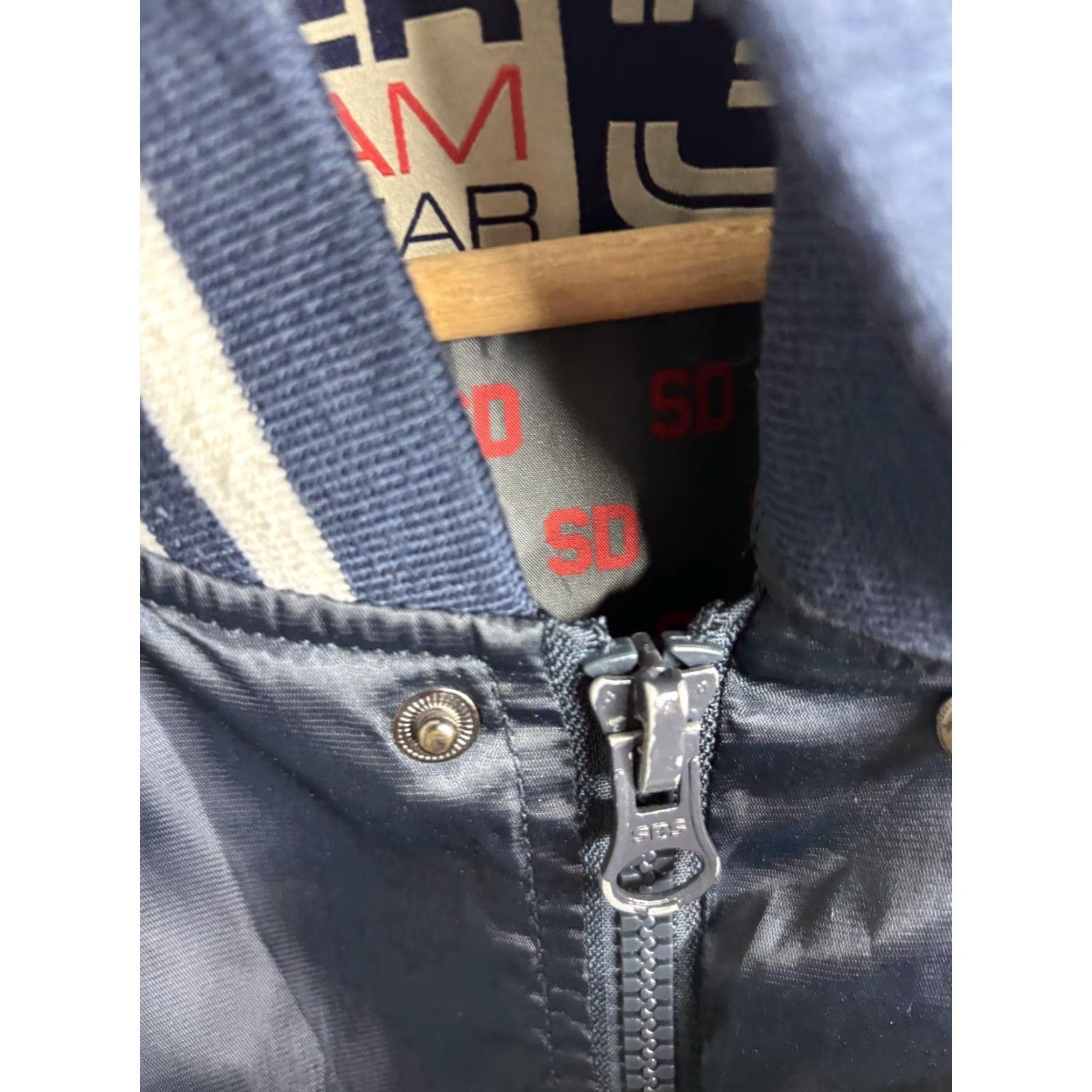 Superdry Superdry Jacket Mens L Blue White Tokyo City Crew Varsity Zip JPN Jacket Coats Size US L / EU 52-54 / 3 - 4 Thumbnail