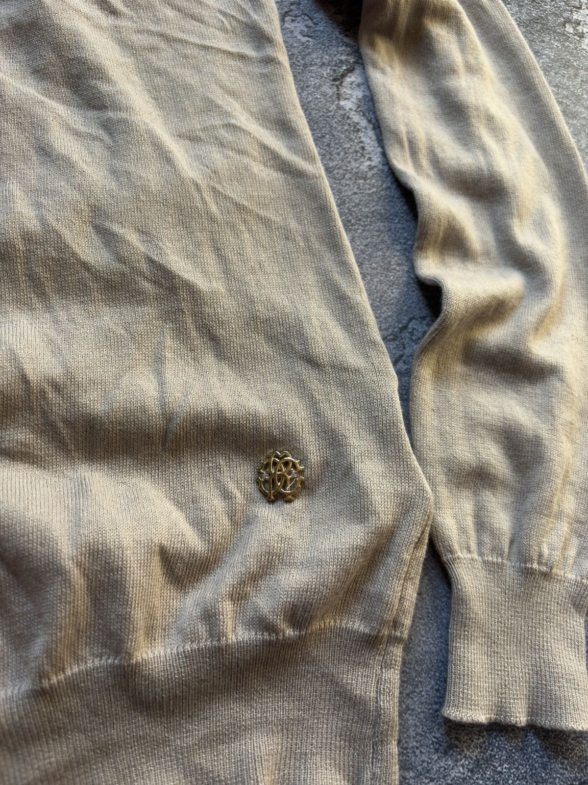 Roberto Cavalli Roberto Cavalli Luxury Cotton Cashmere Metal Logo Cardigan Size M / US 6-8 / IT 42-44 - 5 Thumbnail