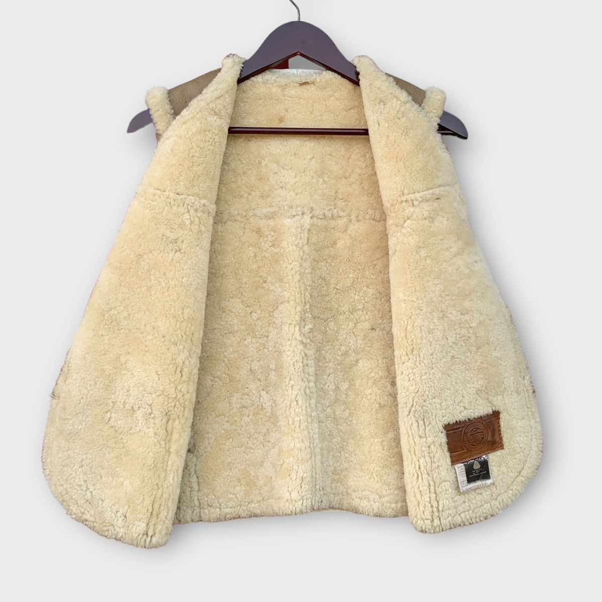 Vintage Vintage Handcrafted By Homestead Sheepskin Sherling Vest Size US S / EU 44-46 / 1 - 5 Thumbnail