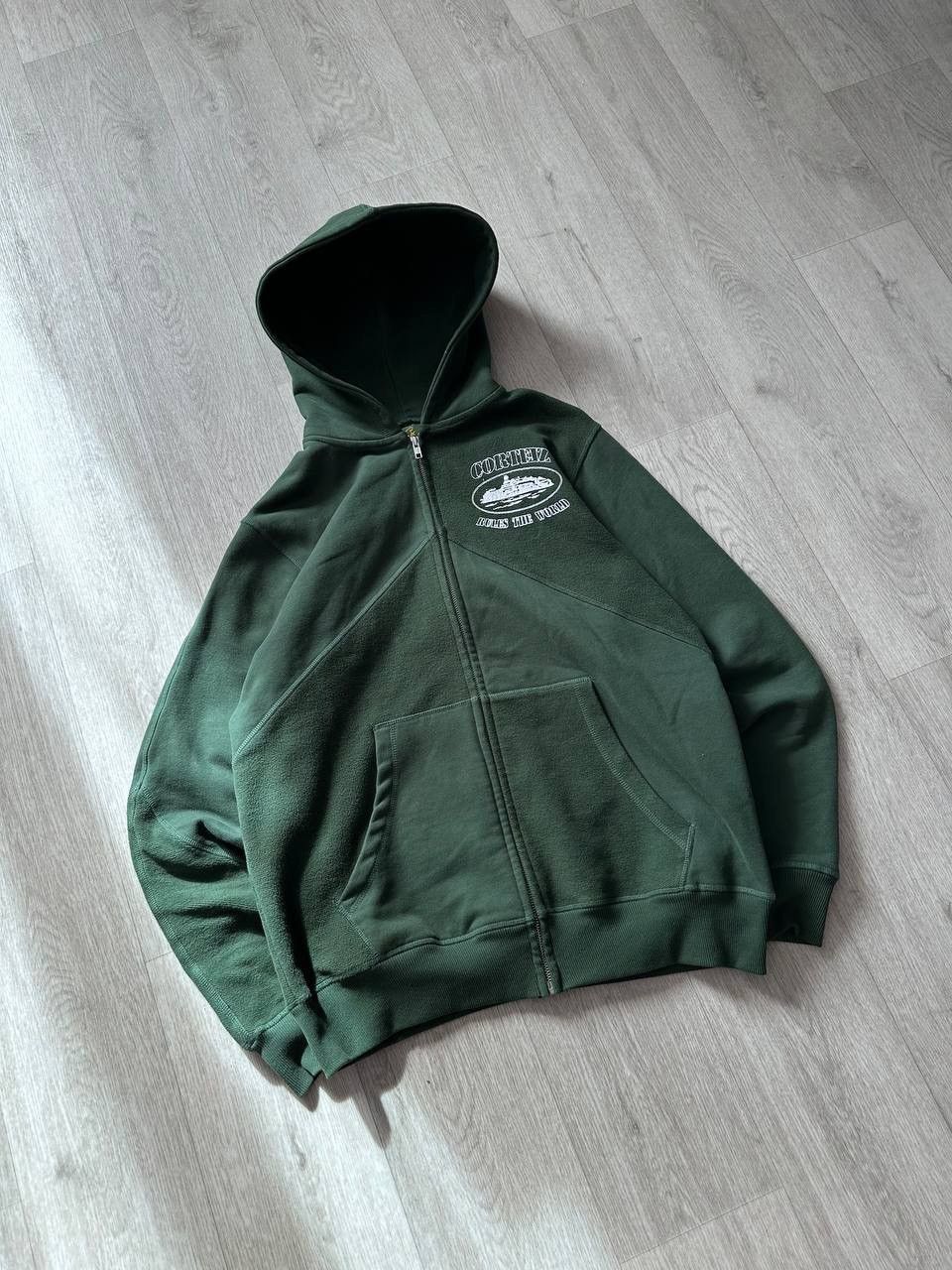 Corteiz Corteiz Superior V2 Green Zip Up Hoodie Rules The World 