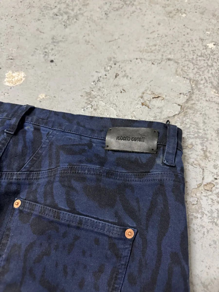 Roberto Cavalli Roberto Cavalli Leopard Slim Navy & Black Pants Size US 32 / EU 48 - 6 Thumbnail
