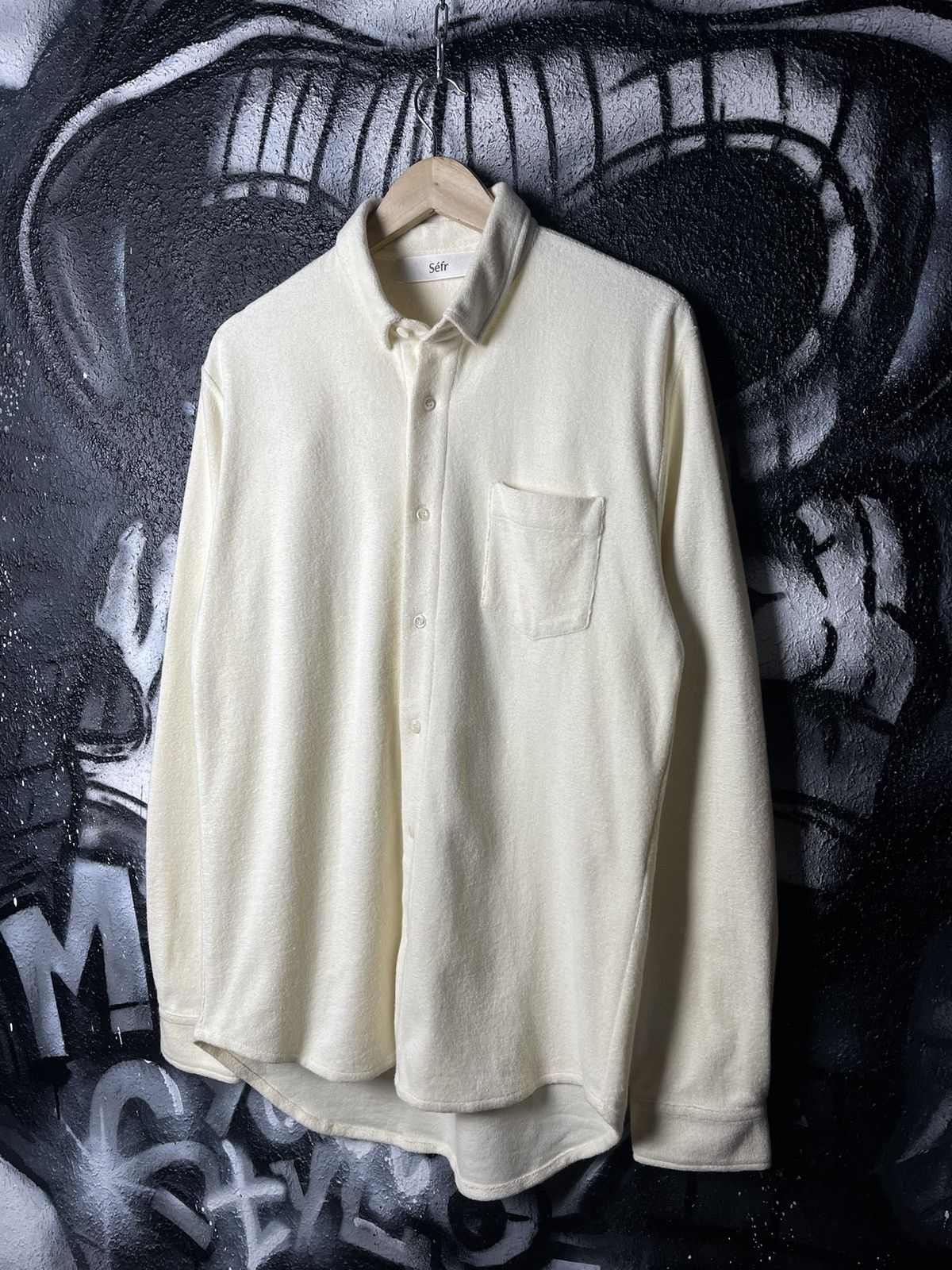 Sefr SEFR Leo Vanilla White Shirt Button Up Men’s Size M Size US M / EU 48-50 / 2 - 1 Thumbnail