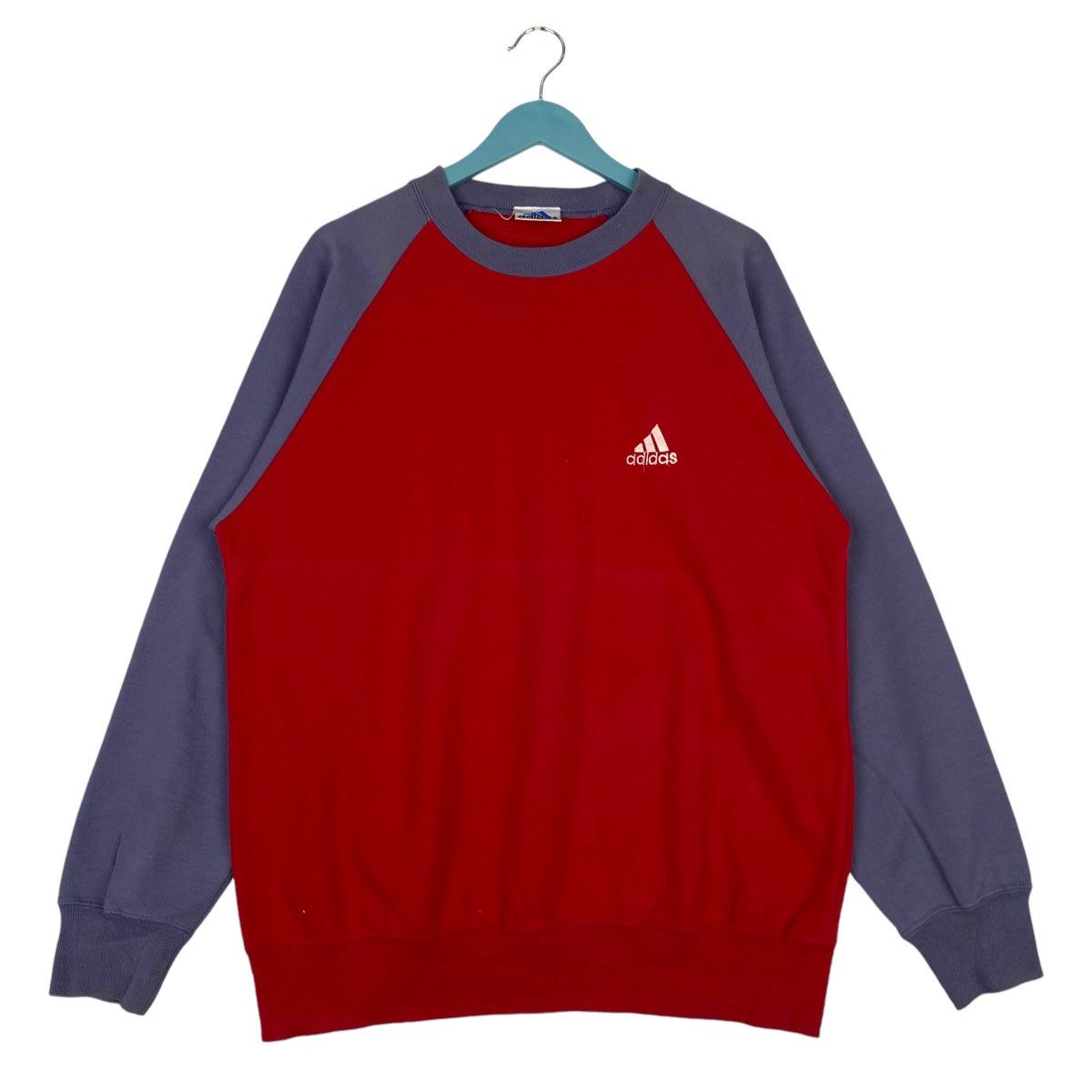 Adidas × Vintage Vintage Adidas Small Embroidered Logo Crewneck Sweatshirt Size US M / EU 48-50 / 2 - 1 Thumbnail