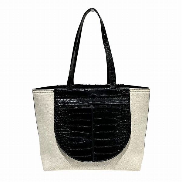 Tod's Tod's Tasca Canvas Leather Tote Bag Textile Tote Bag DUTY FREE for USA