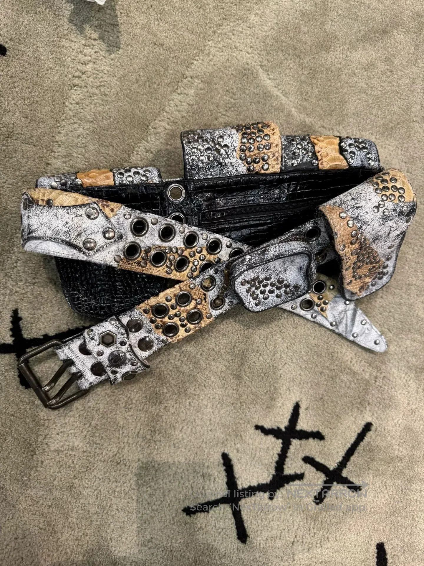 KMRii kmrii Python Skin Belt Bag. Size ONE SIZE - 2 Thumbnail