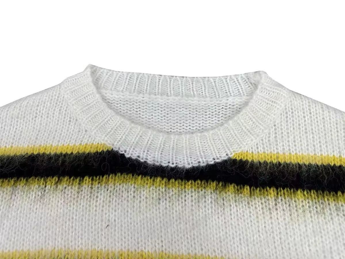 Vintage Streetwear Design Striped Knitted Sweater Pullover Size US M / EU 48-50 / 2 - 4 Thumbnail