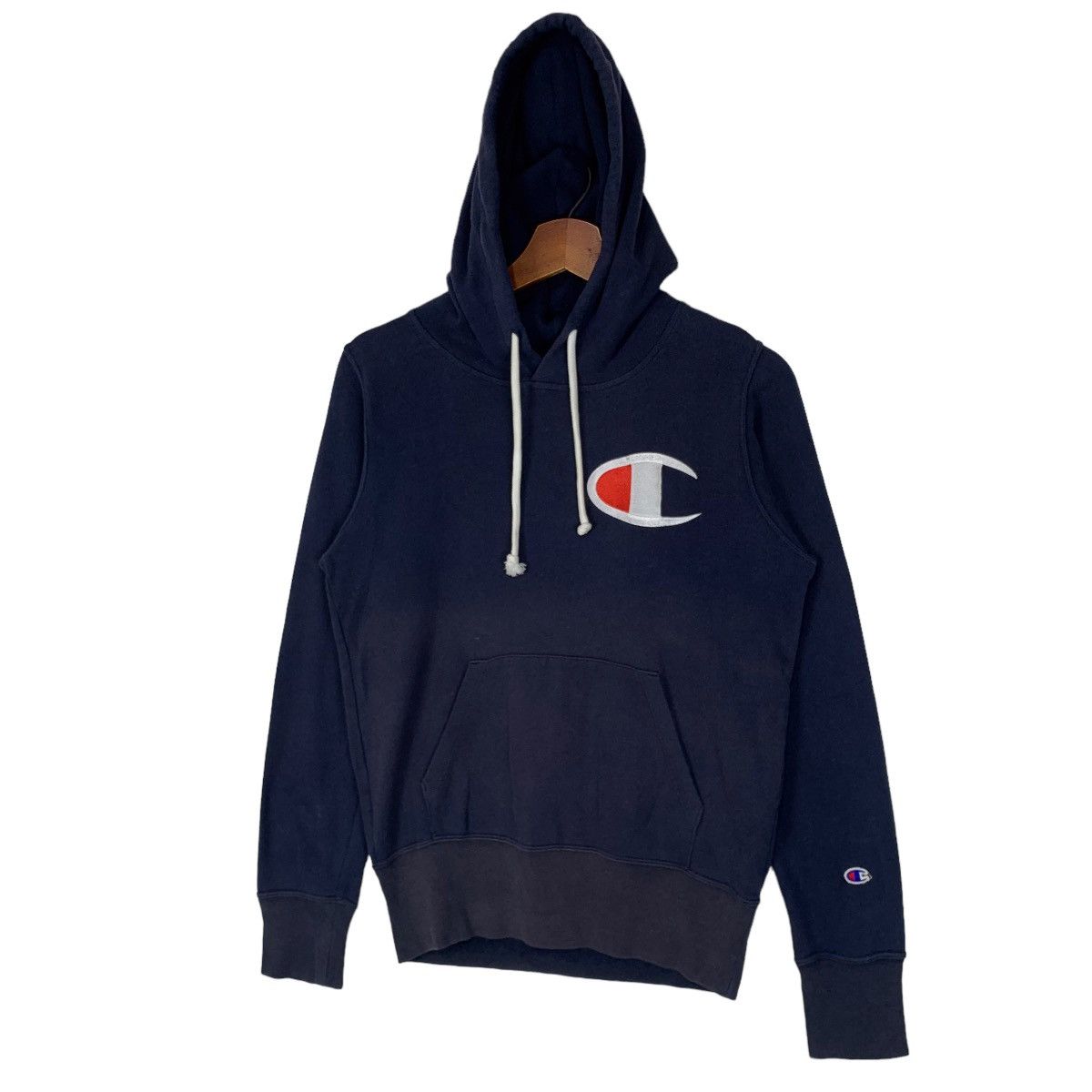 Champion × Vintage Vintage Champion Hoodie Sweatshirt Big Logo Size M / US 6-8 / IT 42-44 - 3 Thumbnail
