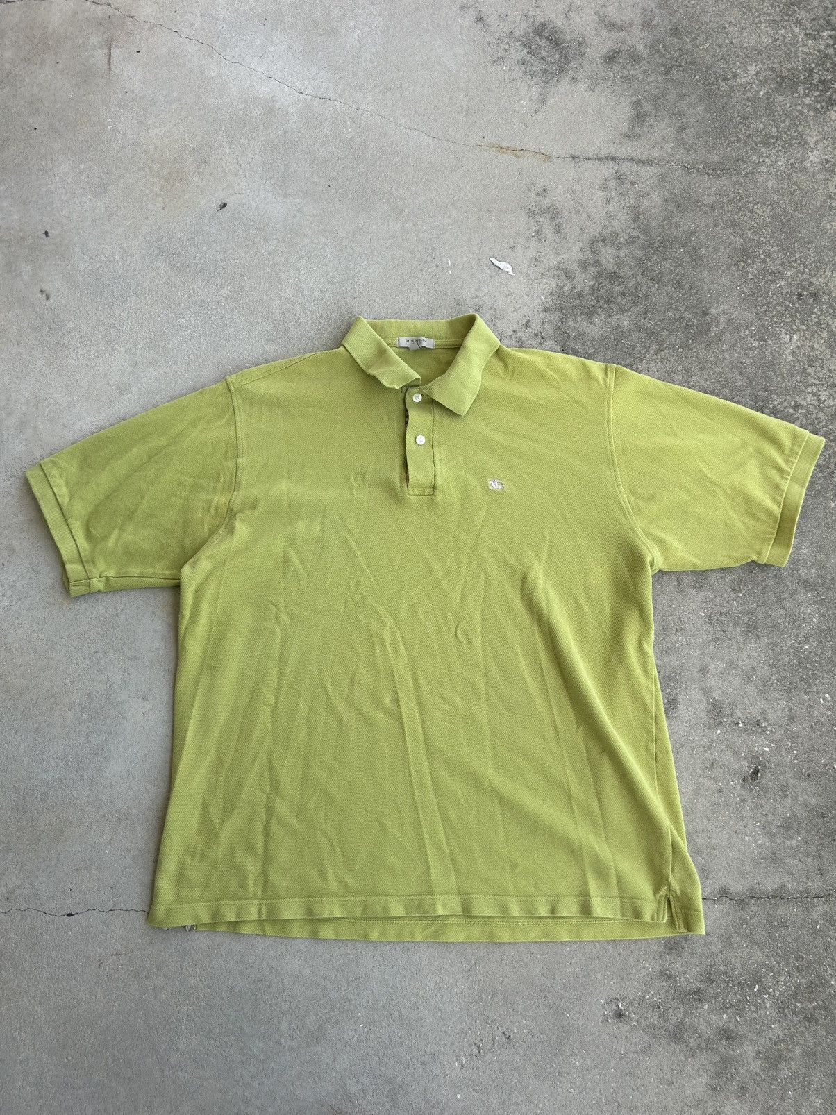 Burberry Mens size L green burberry polo shirt Size US L / EU 52-54 / 3 - 2 Thumbnail