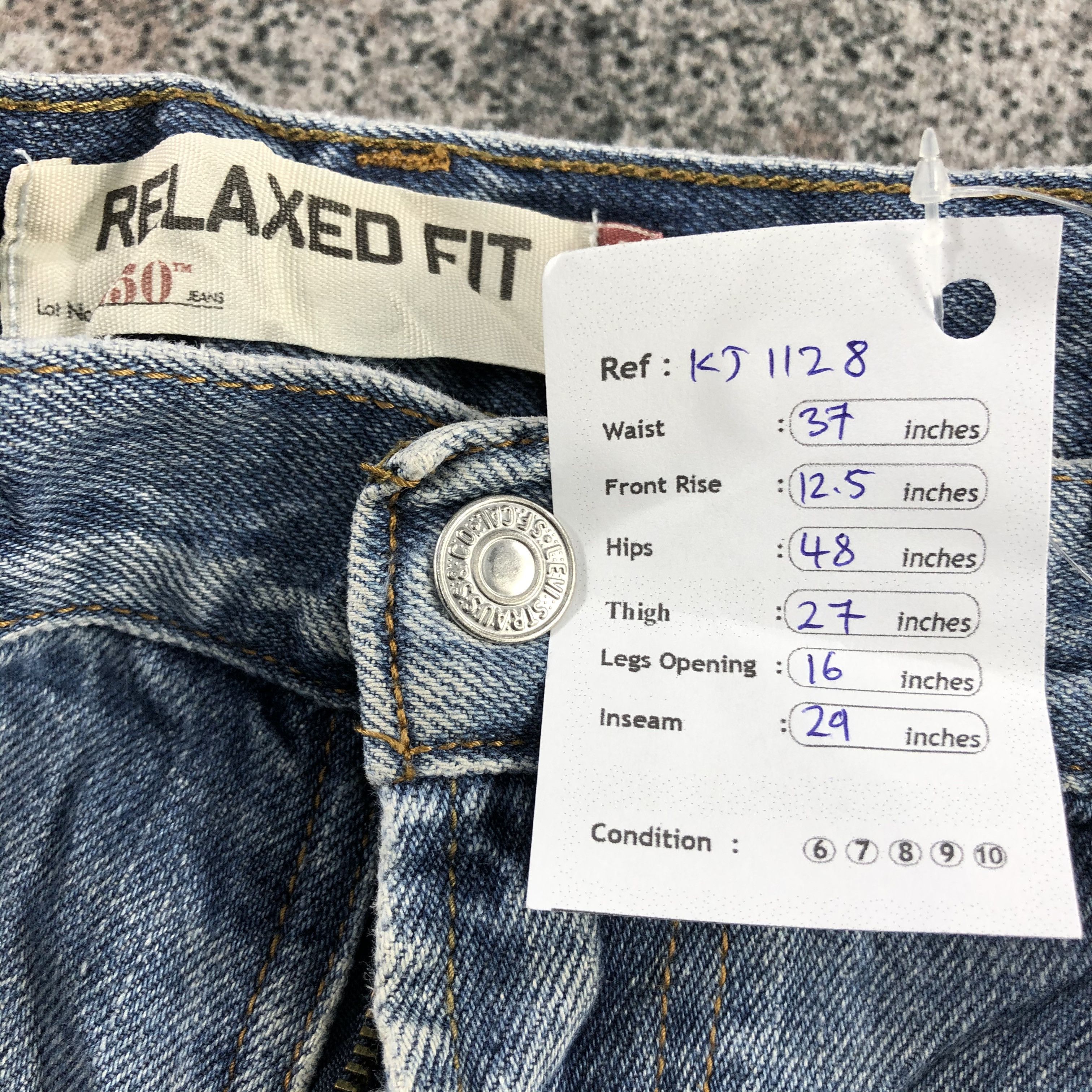 Levi's Vintage Levis 550 Jeans Relaxed Fit Denim KJ1128 Size US 36 / EU 52 - 17 Thumbnail