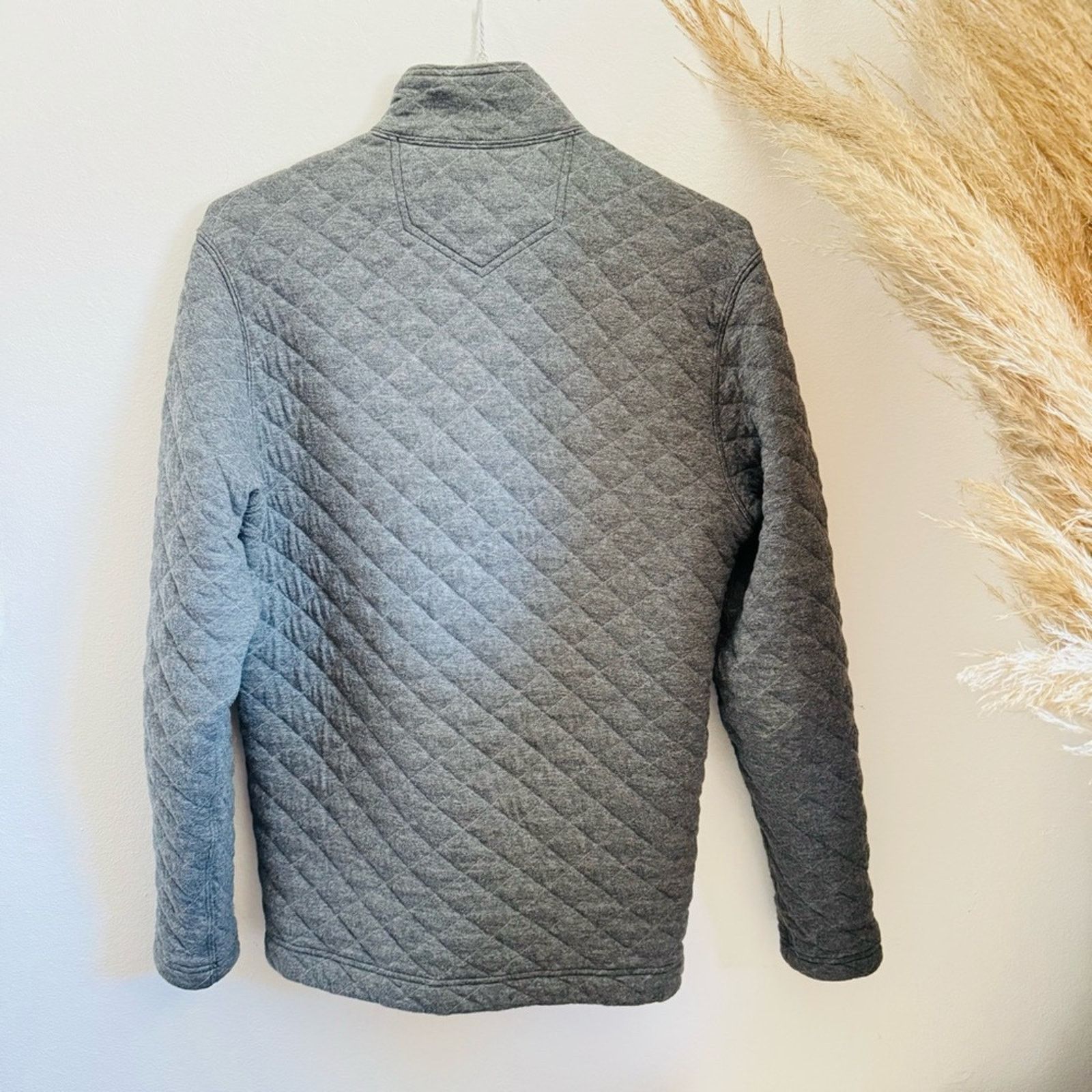 Eddie Bauer EDDIE BAUER Grey Quilted Pocket Pullover Sweatshirt Sweater Size US S / EU 44-46 / 1 - 6 Thumbnail