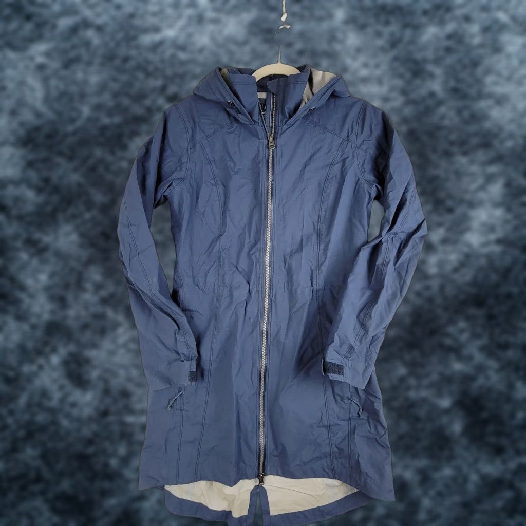 KUHL Women’s Projekt Skulpt Parka Hoodie Blue Jacket Coat Small