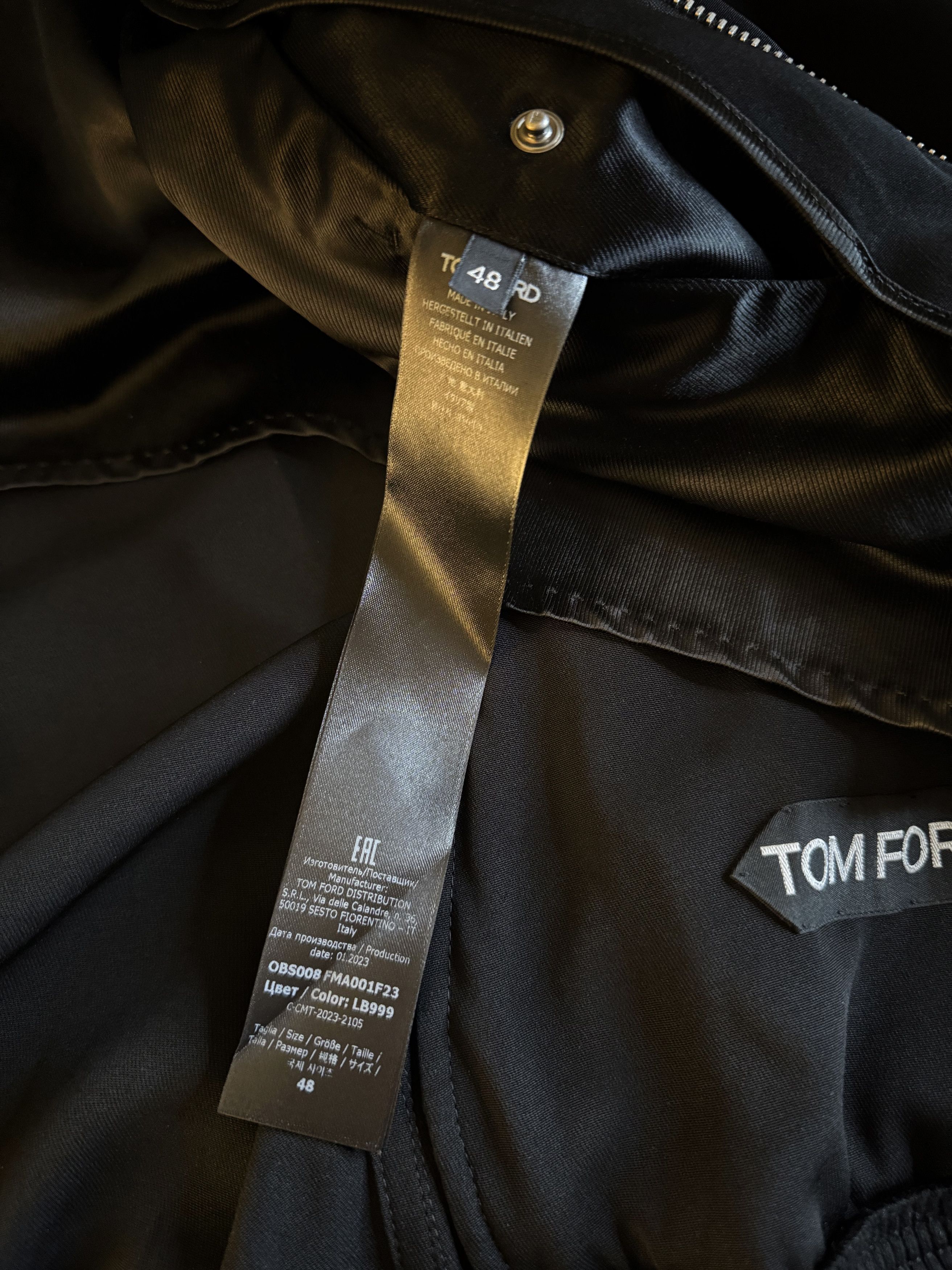 Tom Ford Ultimate Rare $5K w/tax TOM FORD Leather Accent Jacket Size US M / EU 48-50 / 2 - 23 Thumbnail