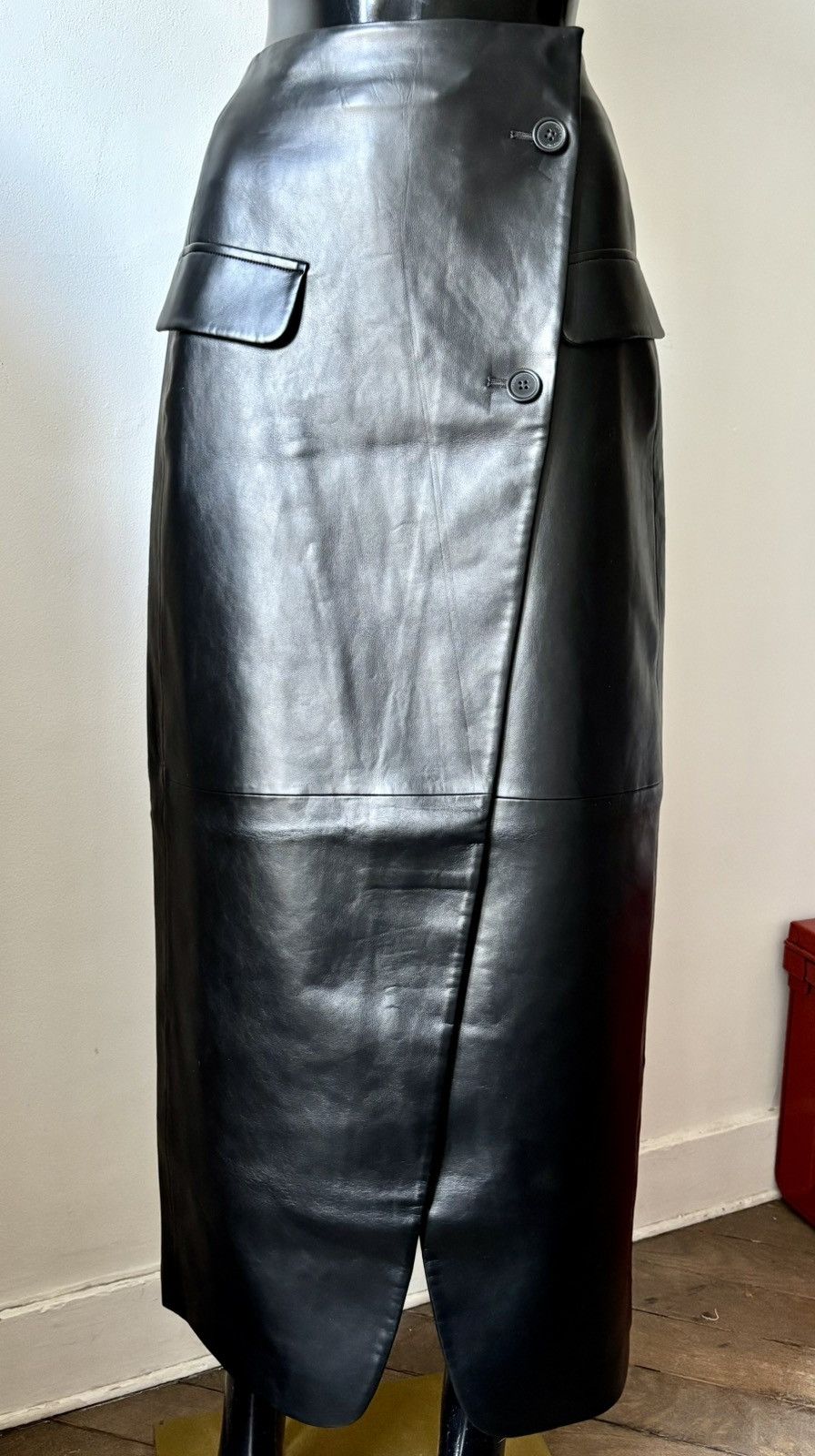 Other The Frankie Shop vegan-leather skirt size XS New Size 25" / US 0 / IT 36 - 5 Thumbnail