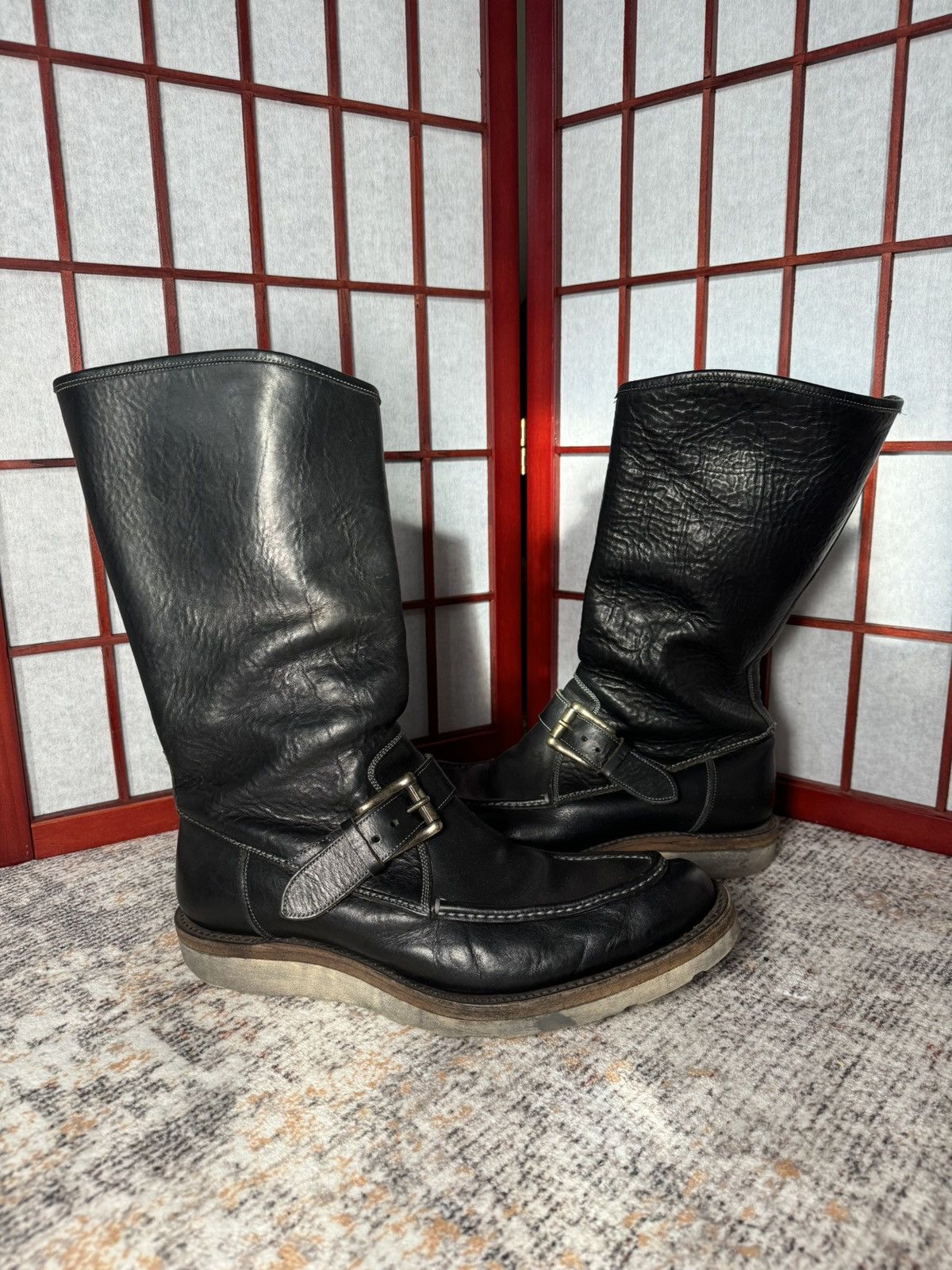 Alfredo bannister zip grunge boots y2k