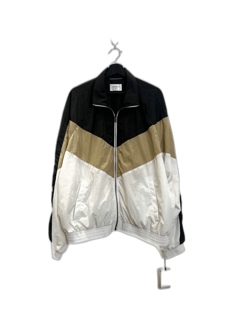 Saint Laurent Paris Saint Laurent Color Block Zip-Up Jacket Size US L / EU 52-54 / 3 - 1 Thumbnail