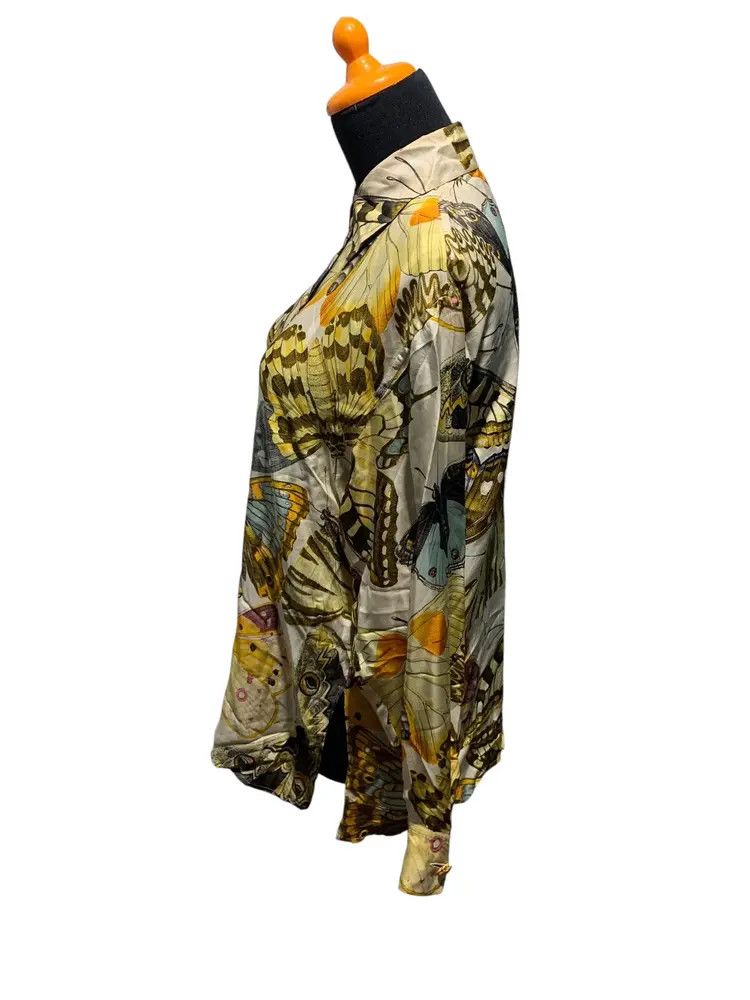 Gucci Vintage archive 1990 Gucci animal print butterfly silkshirt Size S / US 4 / IT 40 - 9 Thumbnail