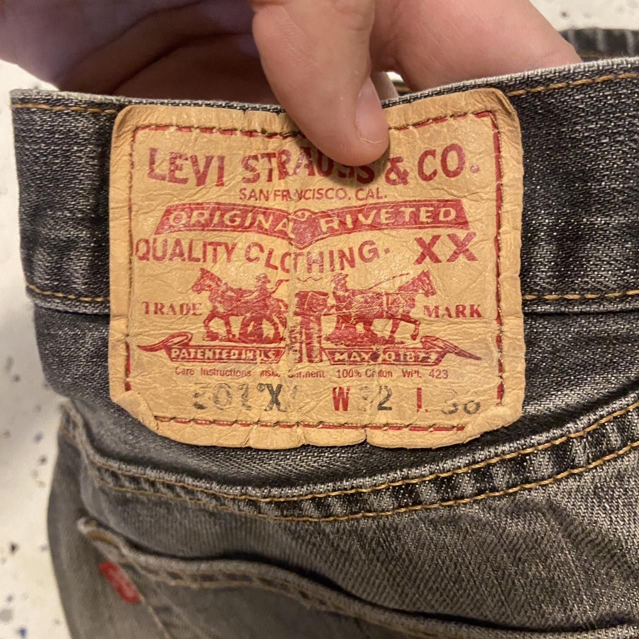 Levi's LEVI’S 501 XX BLACK JEANS SIZE 32 Size US 32 / EU 48 - 3 Thumbnail