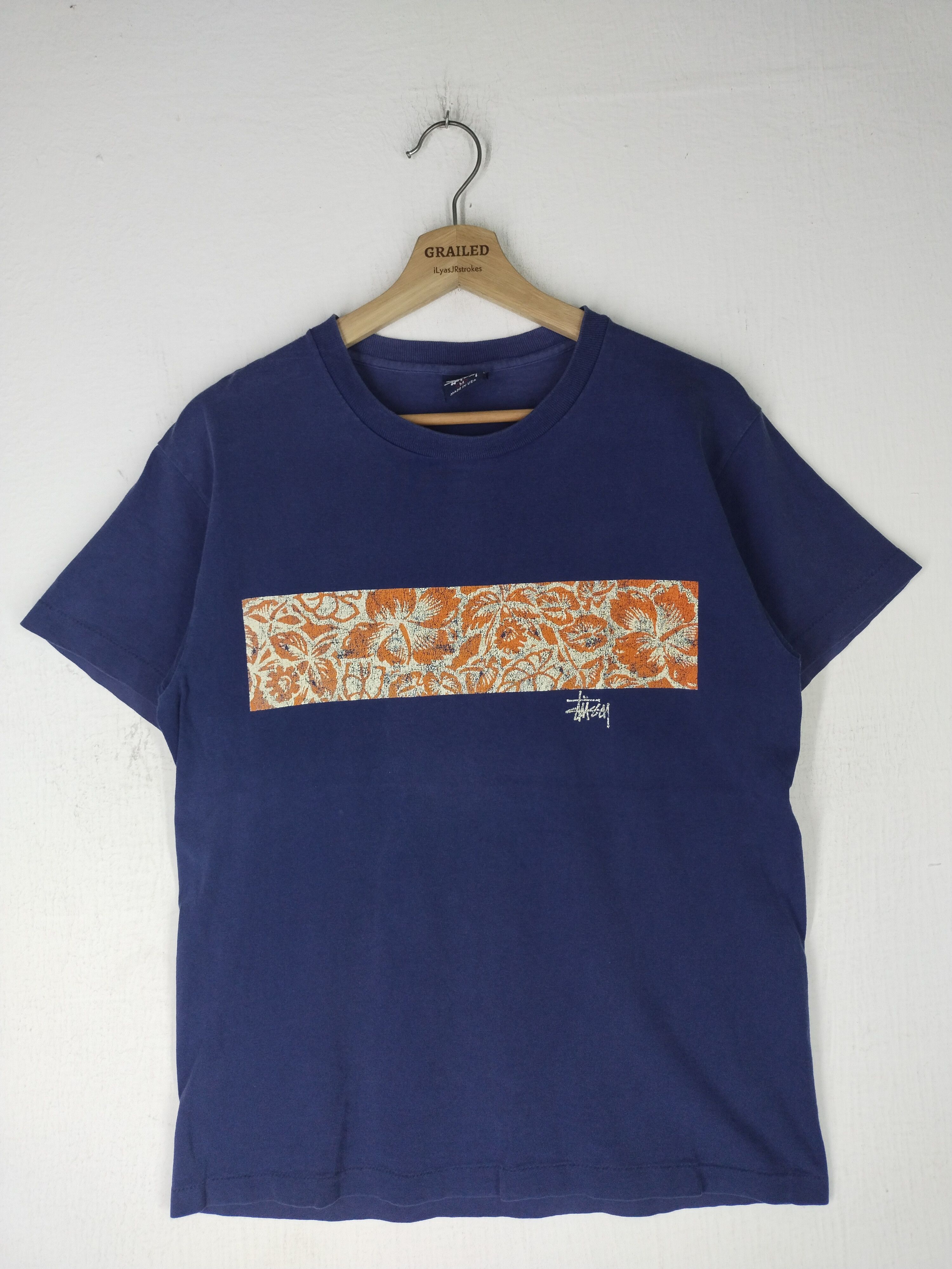 Stussy × Vintage Vintage 90's Hawaii Stussy Blue Tee Size US M / EU 48-50 / 2 - 1 Thumbnail